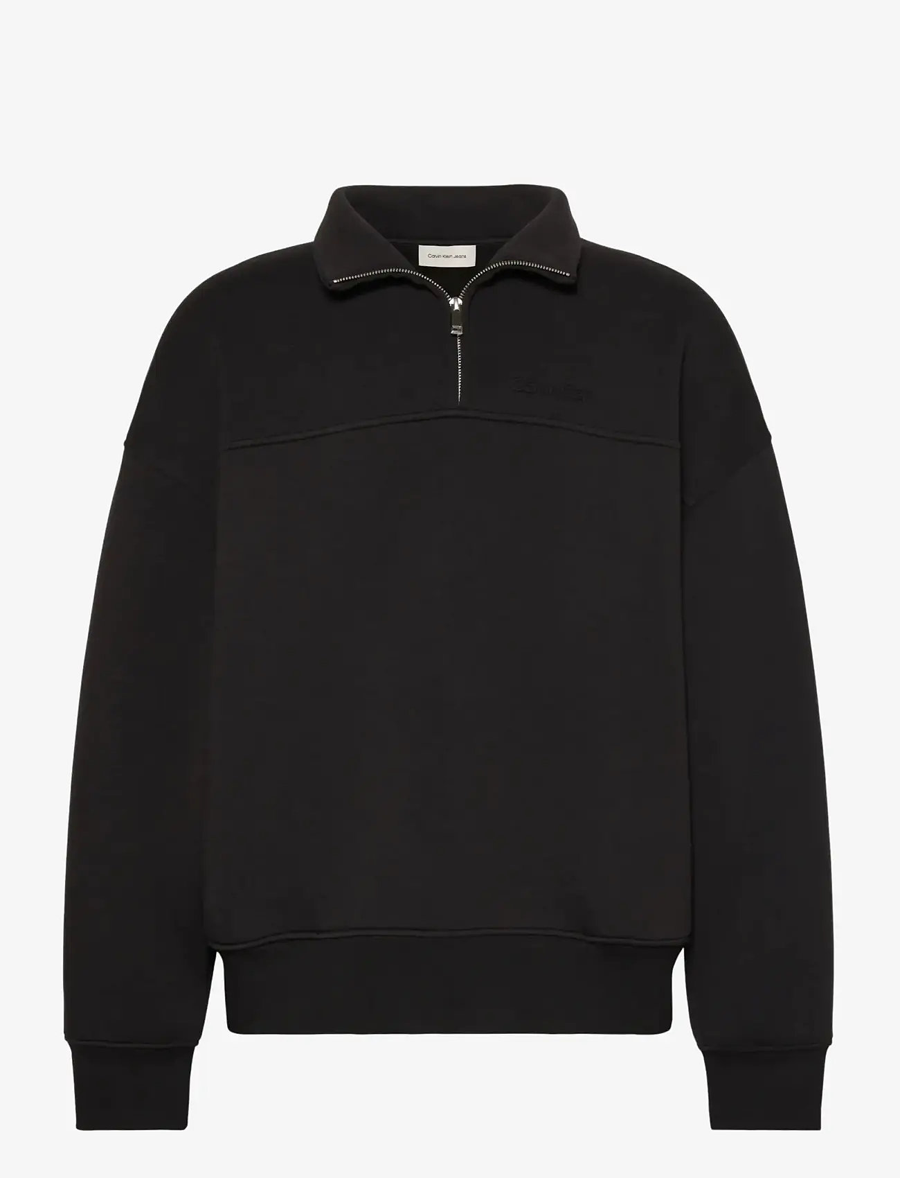 Calvin Klein - LS SPACER MOCK NECK QTR ZIP - shop efter anledning - black - 1