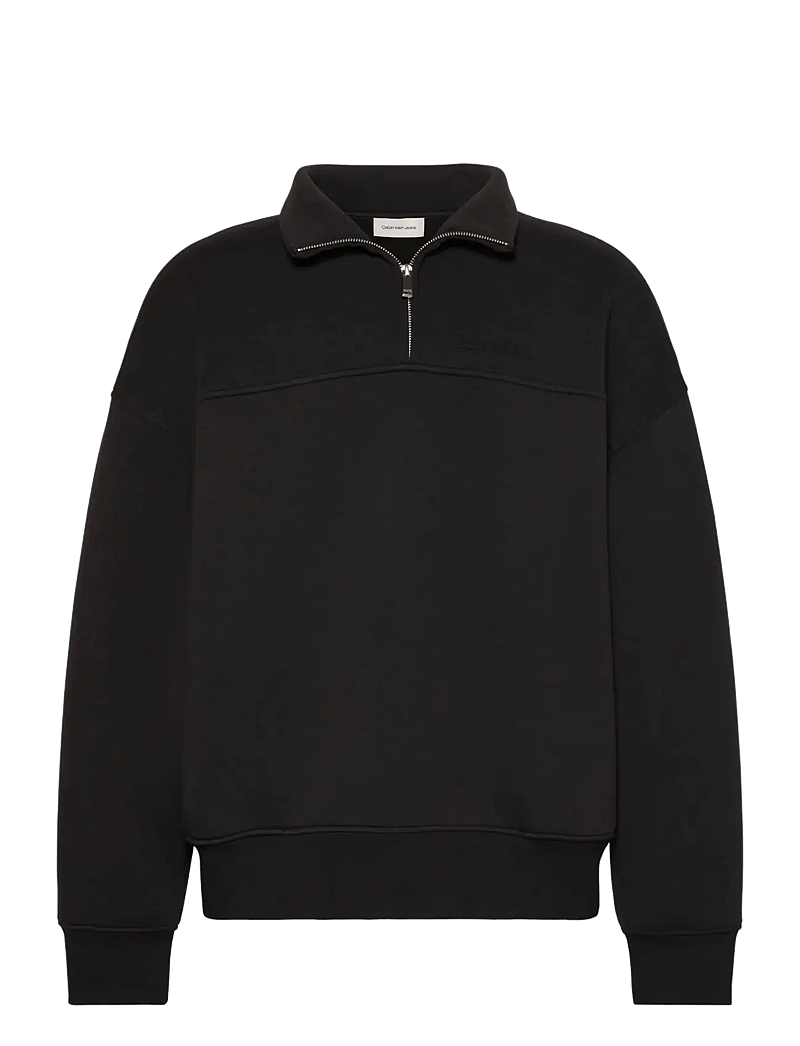 Calvin Klein - LS SPACER MOCK NECK QTR ZIP - shop efter anledning - black - 1