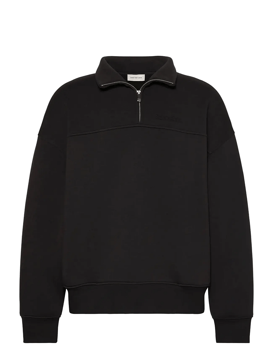 Calvin Klein - LS SPACER MOCK NECK QTR ZIP - nach anlass kaufen - black - 1