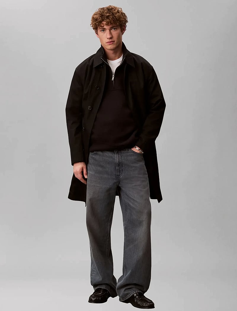 Calvin Klein - LS SPACER MOCK NECK QTR ZIP - shop efter anledning - black - 5