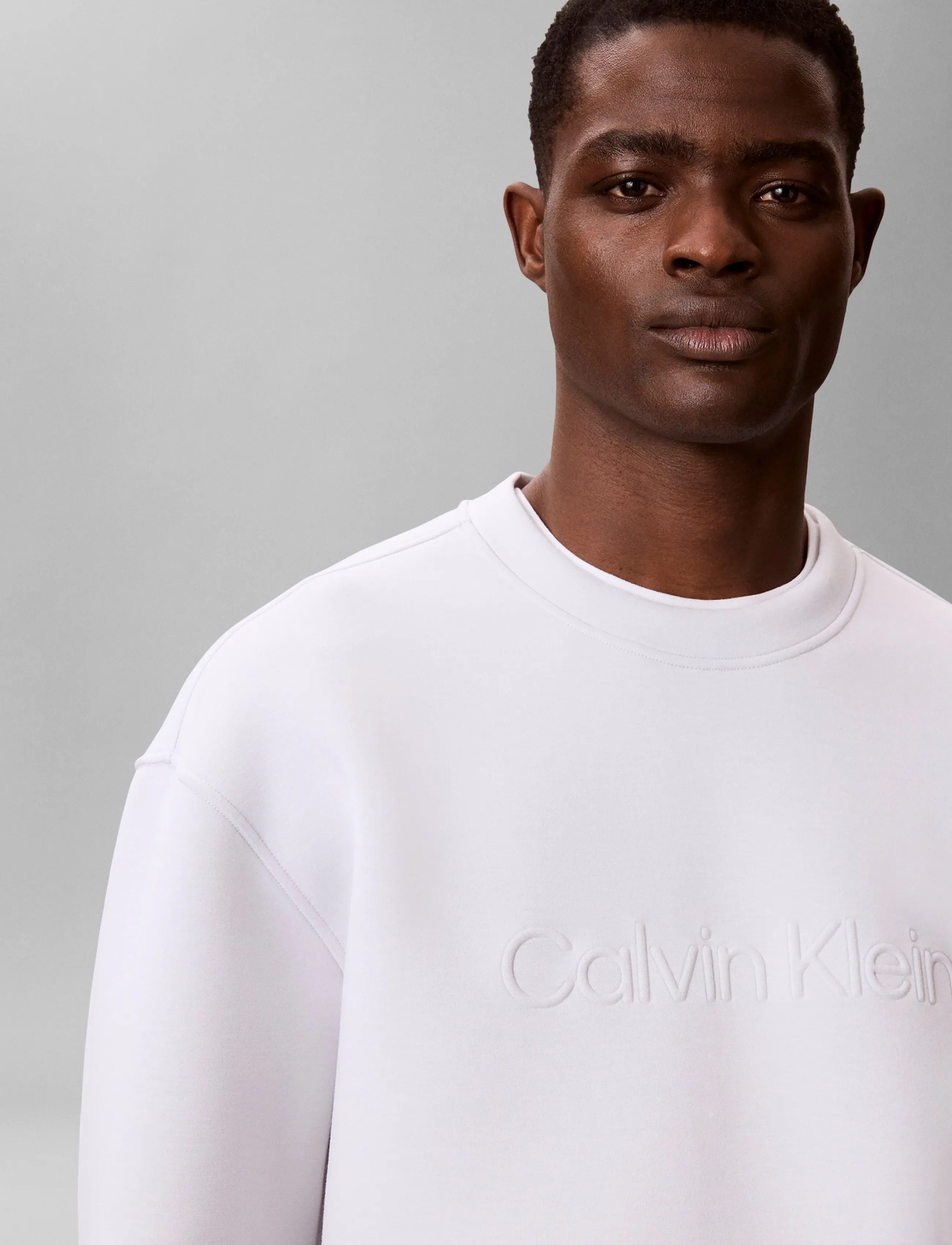 Calvin Klein - SPACER CREWNECK SWEATSHIRT - shoppa efter tillfälle - marble gray - 4