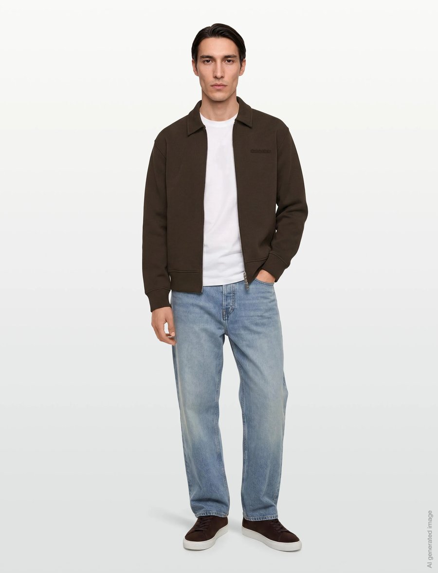 Calvin Klein - LS COOLING SPACER FZ SHIRT JACKE - forårsjakker - dark coffee - 0