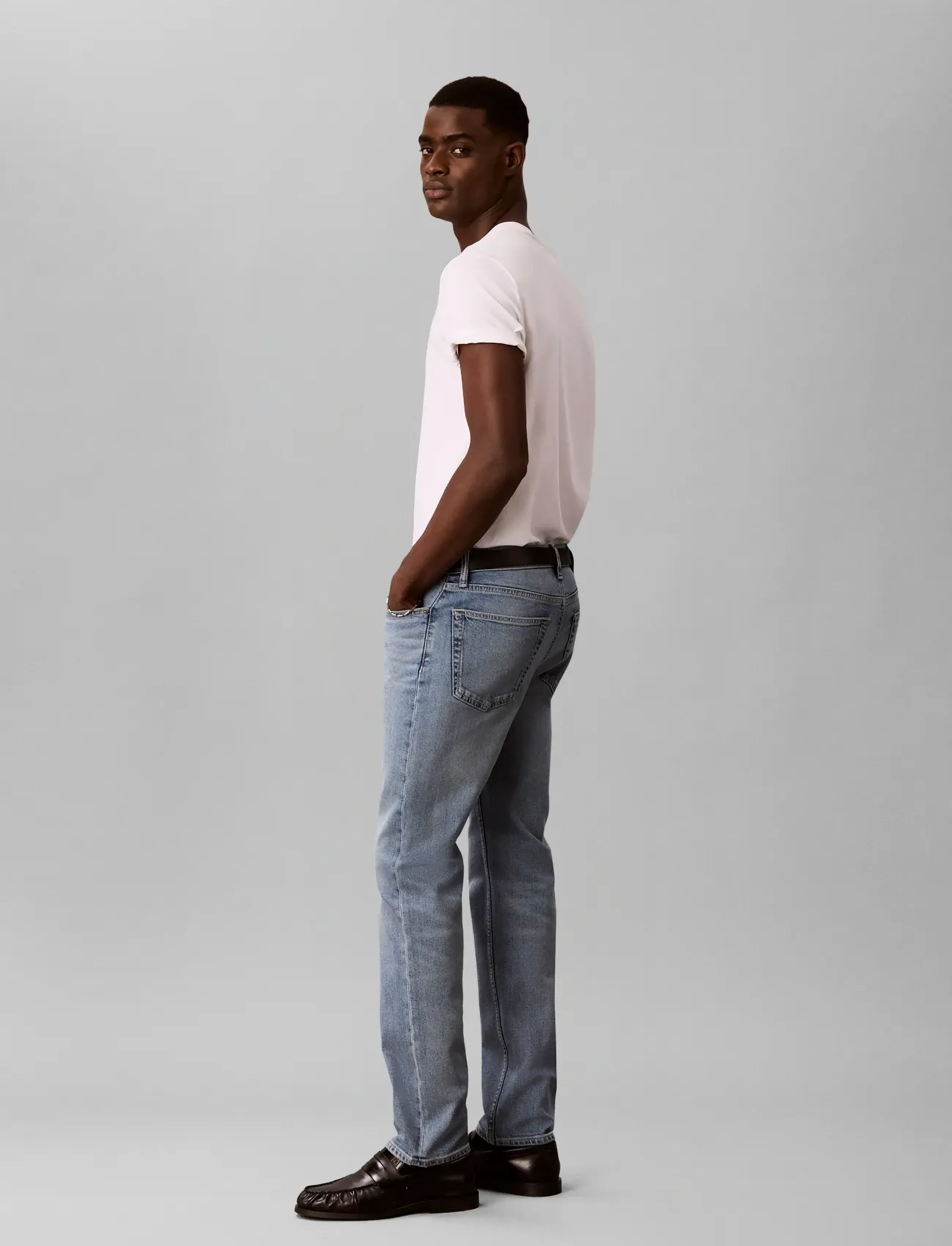 Calvin Klein SLIM STRAIGHT GREGORY JEAN - Streetstyle - GREGORY / blue
