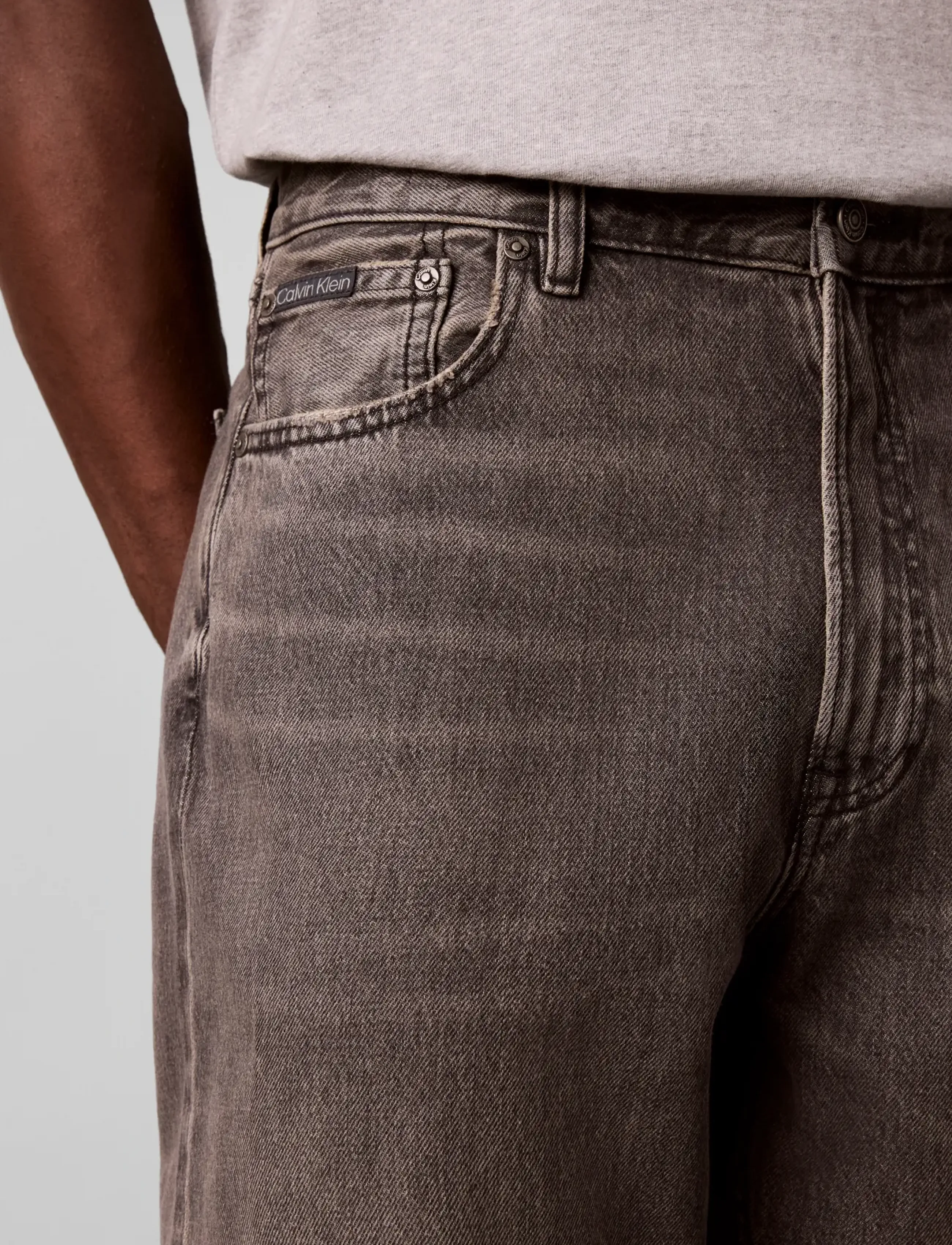 Calvin Klein - 90S TAPER DUST CROW GREY JEAN - dust crow grey - 4