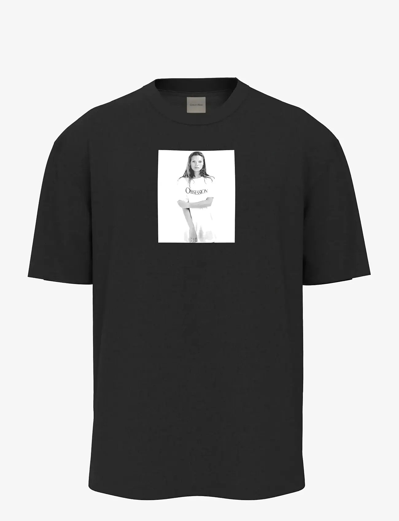 Calvin Klein - OBSESSION RELAXED TEE - short-sleeved t-shirts - black - 1