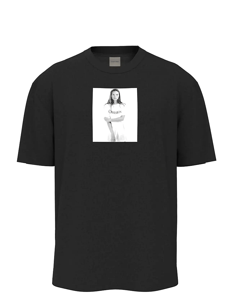 Calvin Klein - OBSESSION RELAXED TEE - short-sleeved t-shirts - black - 1