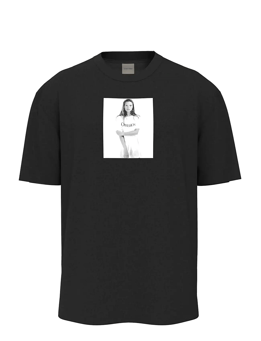 Calvin Klein - OBSESSION RELAXED TEE - kortærmede t-shirts - black - 1
