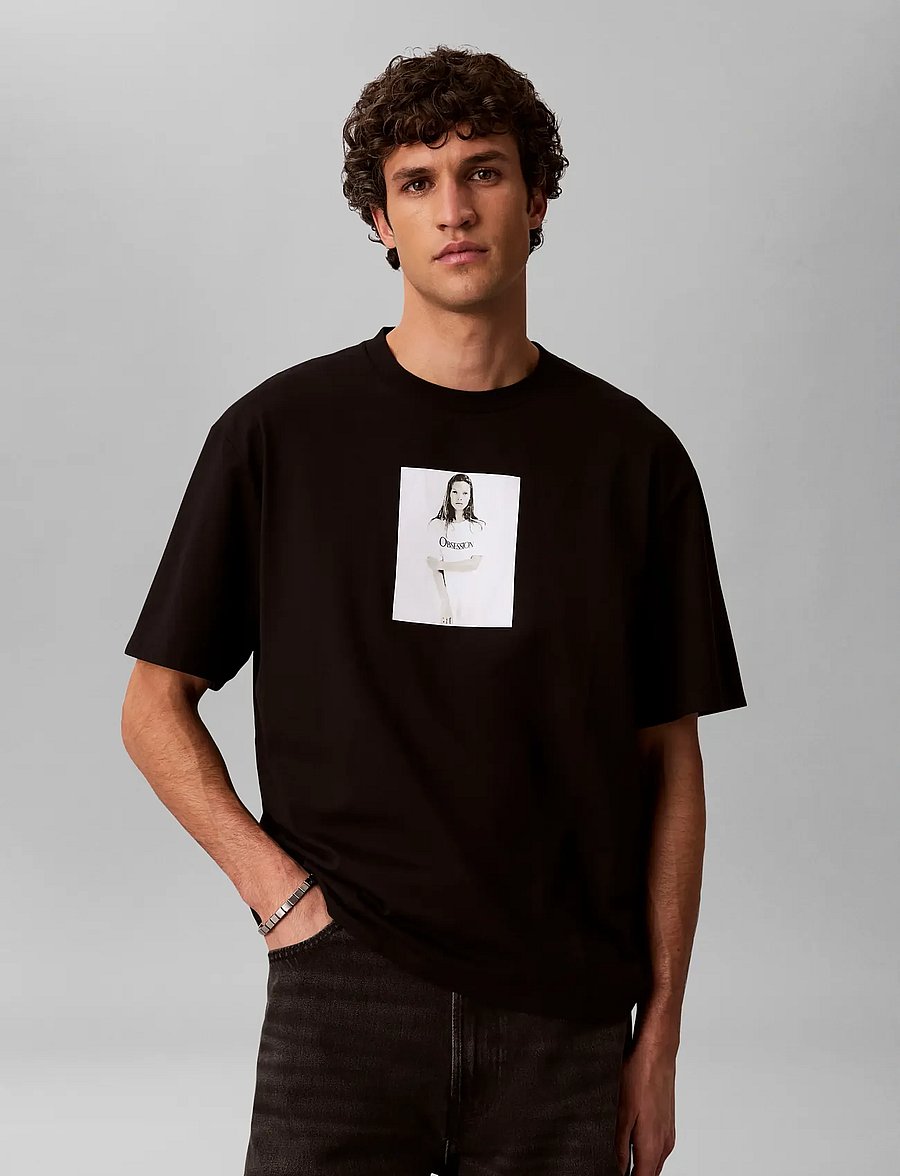 Calvin Klein - OBSESSION RELAXED TEE - kortærmede t-shirts - black - 3