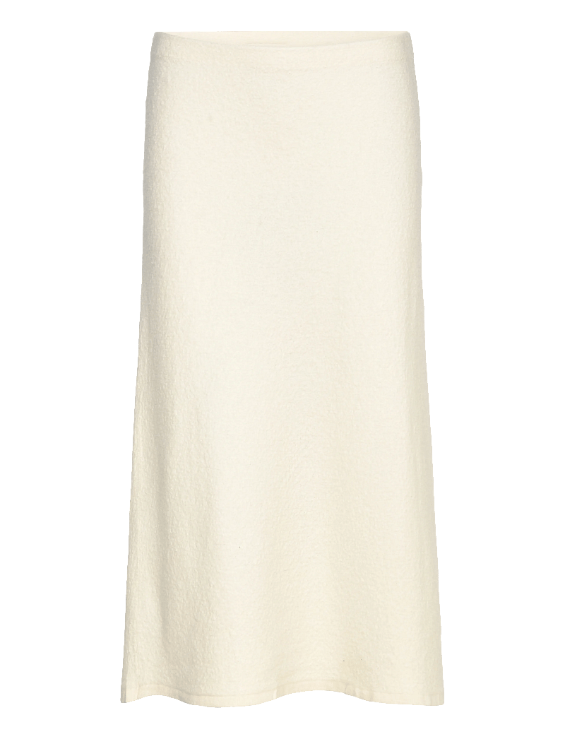 Calvin Klein - BOILED WOOL MIDI SKIRT - midi-röcke - white greige - 1