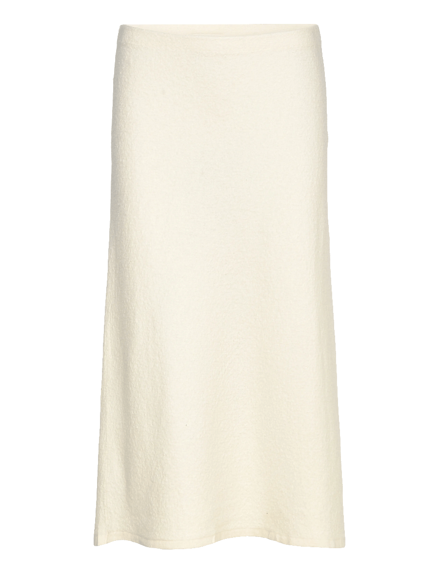 Calvin Klein - BOILED WOOL MIDI SKIRT - midi kjolar - white greige - 1