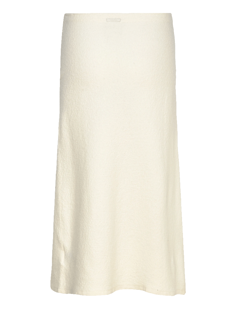 Calvin Klein - BOILED WOOL MIDI SKIRT - midi-röcke - white greige - 2