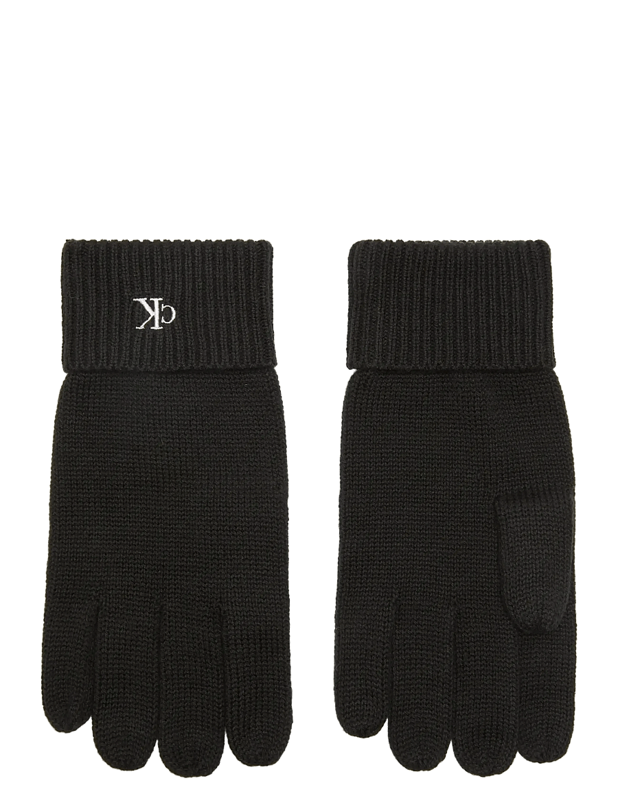 Calvin Klein - CK FINE RIB GLOVES - shop efter anledning - black - 0