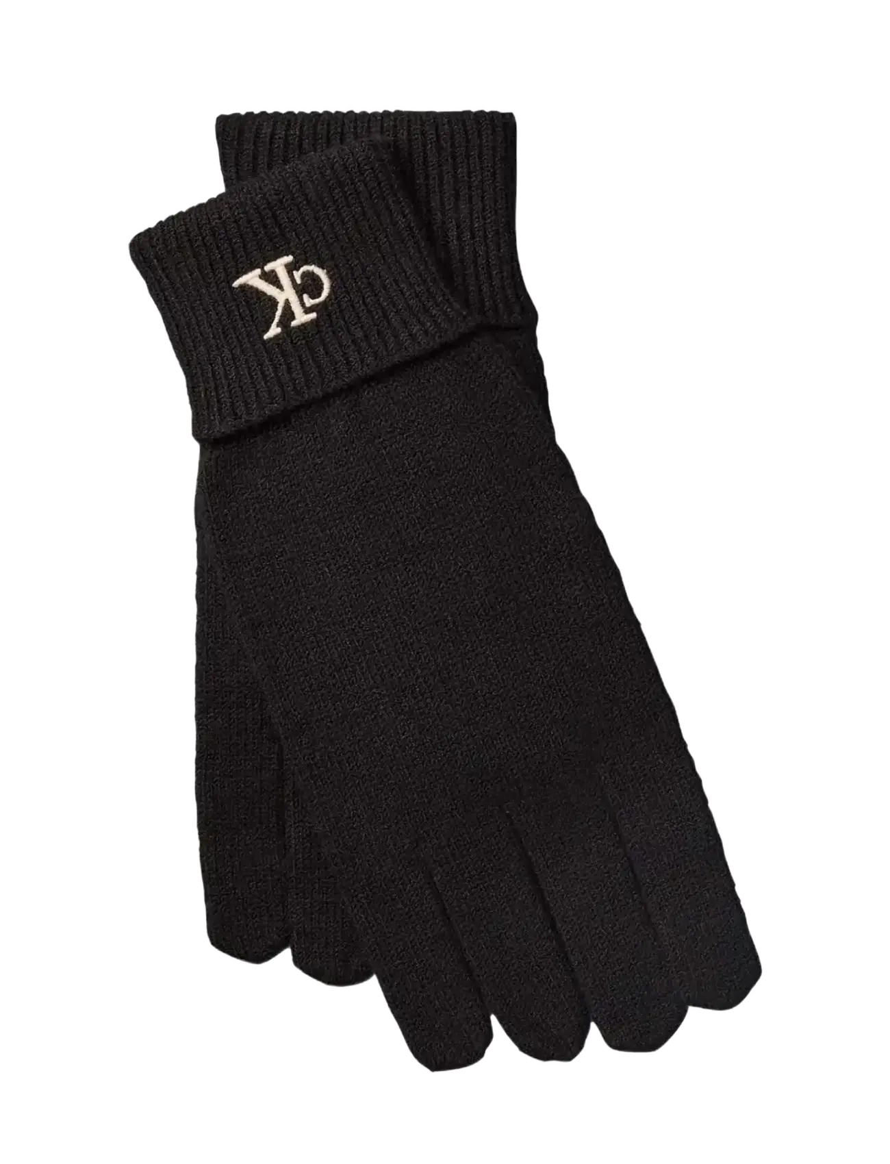 Calvin Klein CK FINE RIB GLOVES - Handschuhe - BLACK / black