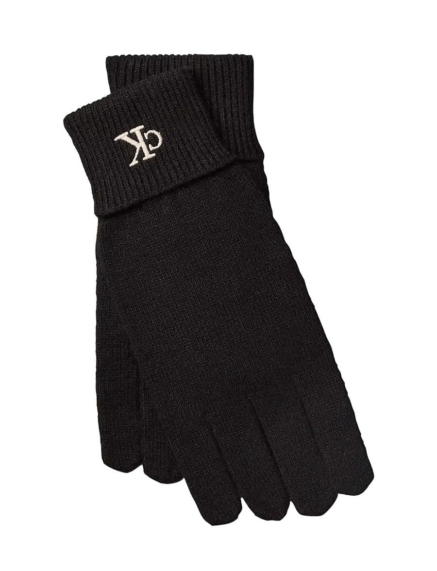 Calvin Klein - CK FINE RIB GLOVES - handsker - black - 0