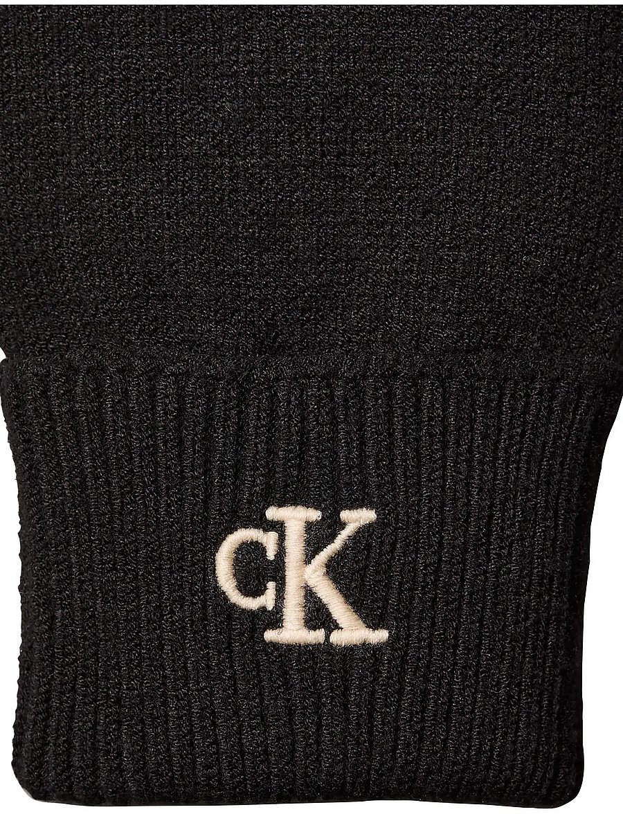 Calvin Klein - CK FINE RIB GLOVES - handsker - black - 2