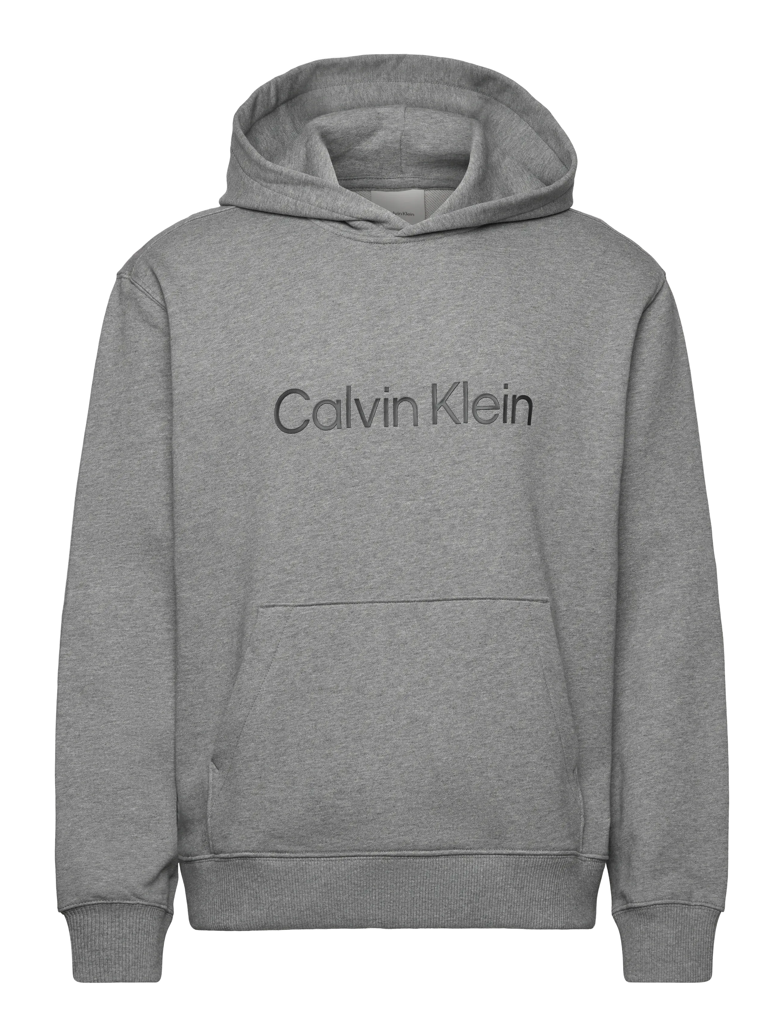 Calvin Klein LS EU STANDARD LOGO 350TERRY PO - Calvin Klein - B30 GREY HEATHER / grey