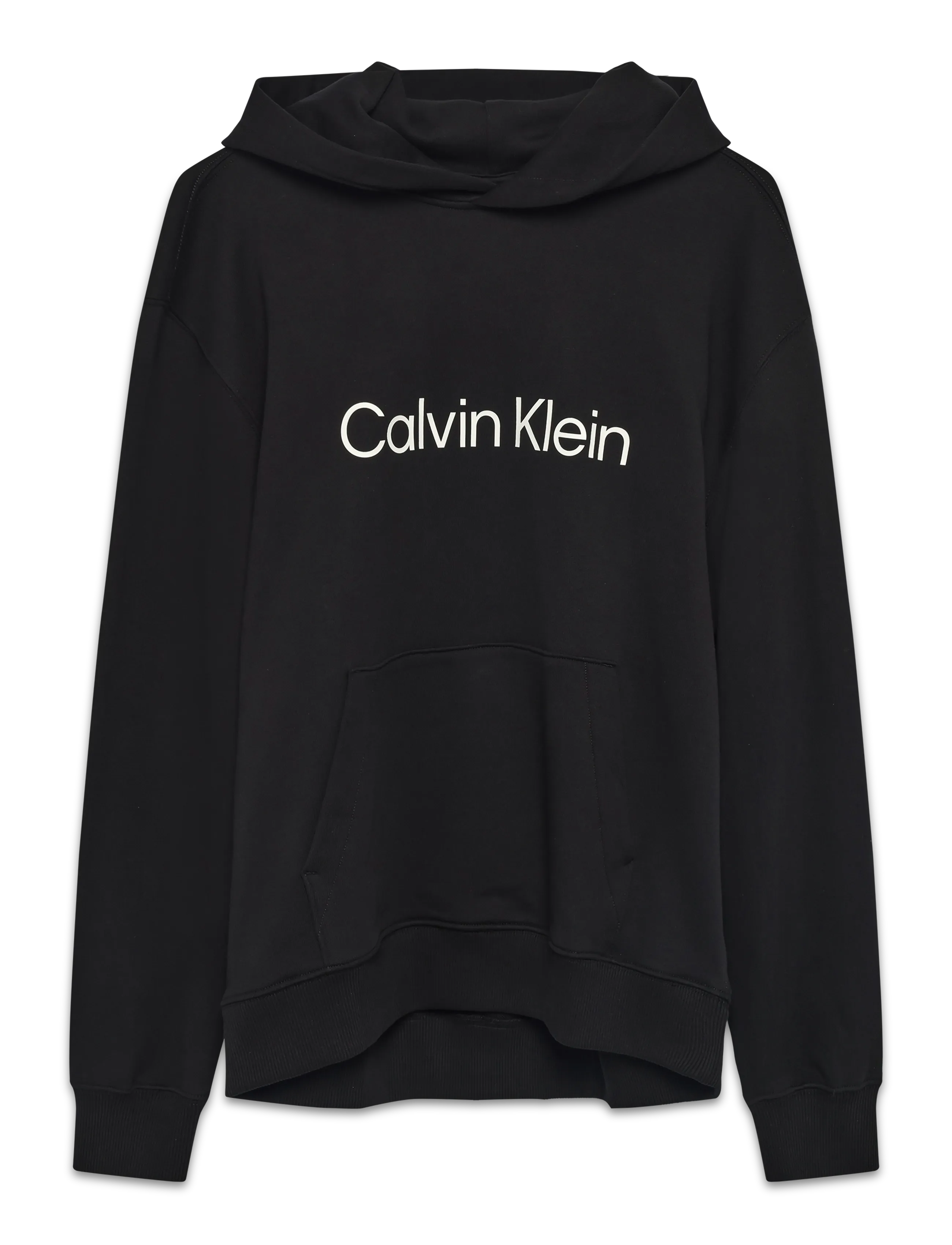 Calvin Klein LS EU STANDARD LOGO 350TERRY PO - Hættetrøjer - BLACK / black