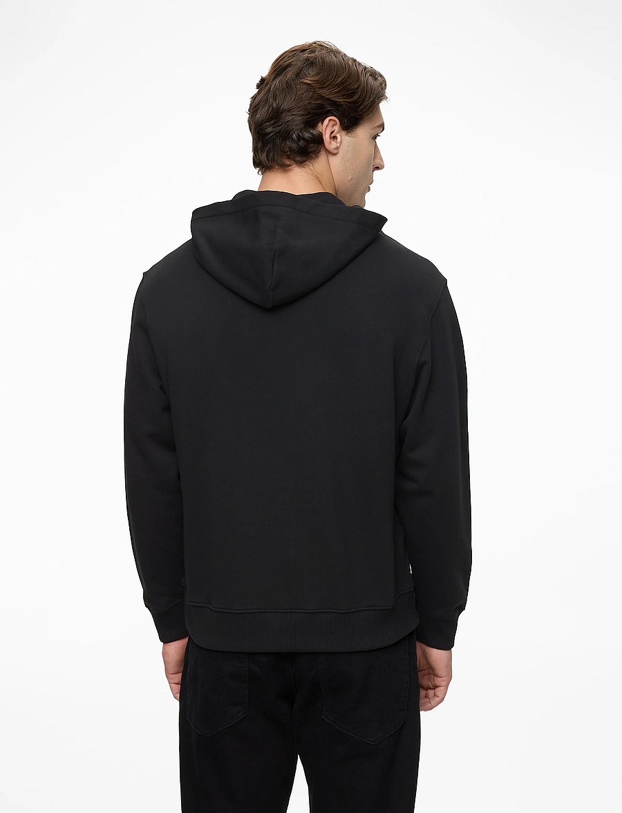 Calvin Klein - LS EU STANDARD LOGO 350TERRY PO - kapuutsiga pusad - black - 4