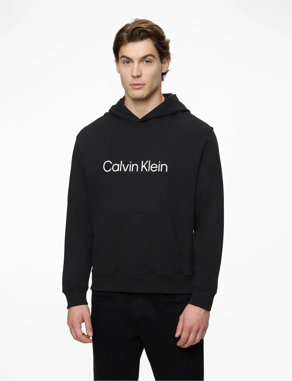 Calvin Klein - LS EU STANDARD LOGO 350TERRY PO - hoodies - black - 0
