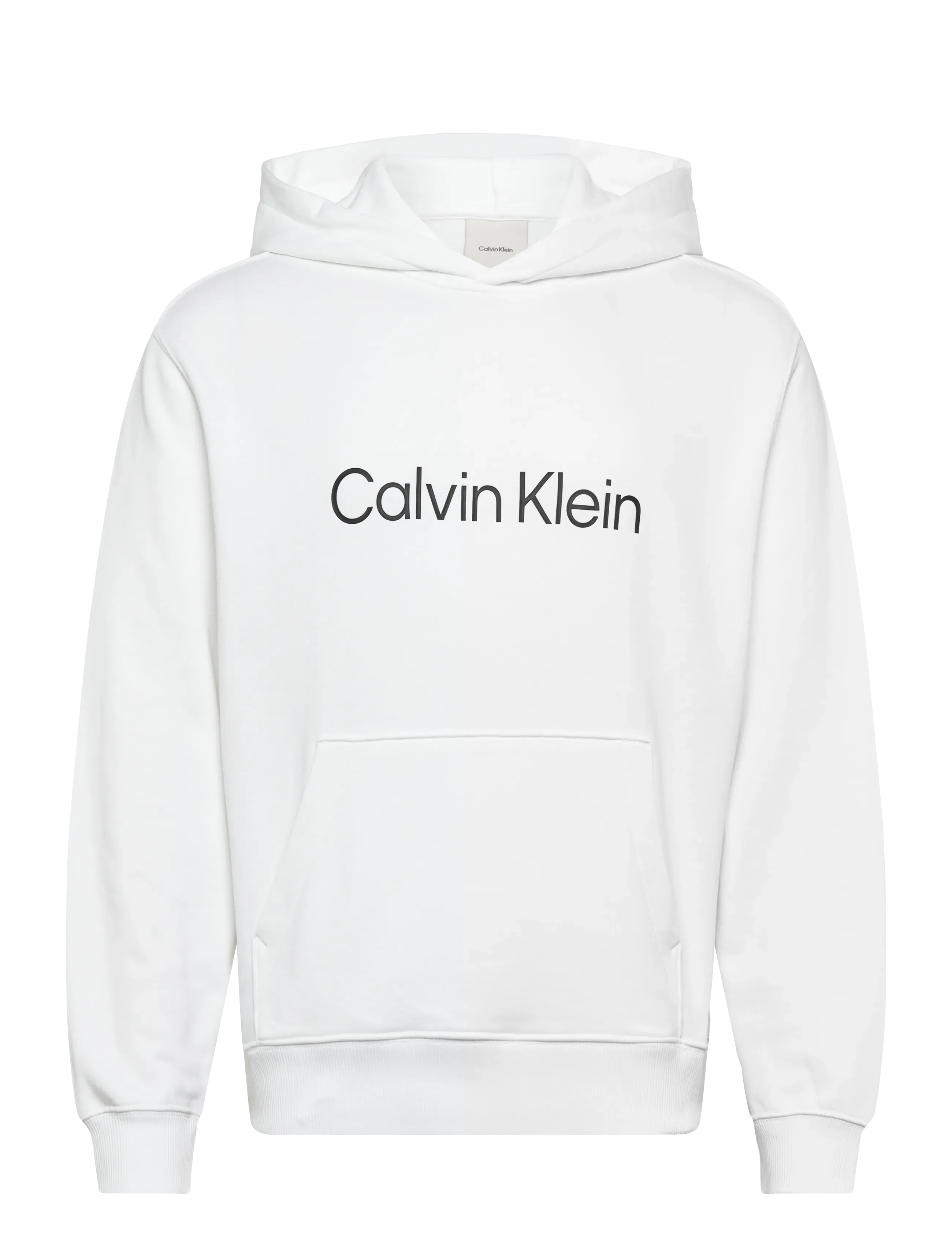 Calvin Klein LS EU STANDARD LOGO 350TERRY PO - Calvin Klein - BRIGHT WHITE / white