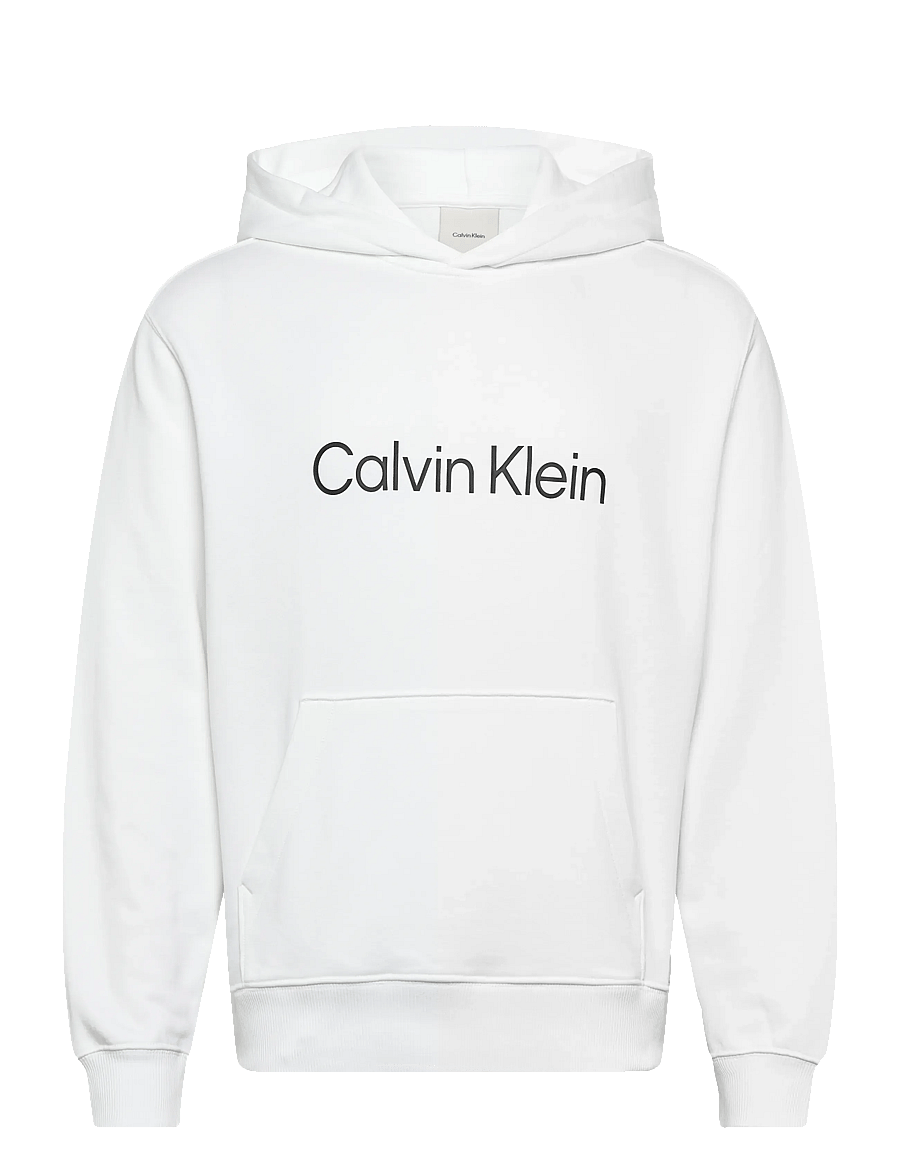 Calvin Klein - LS EU STANDARD LOGO 350TERRY PO - kapuzenpullover - bright white - 1