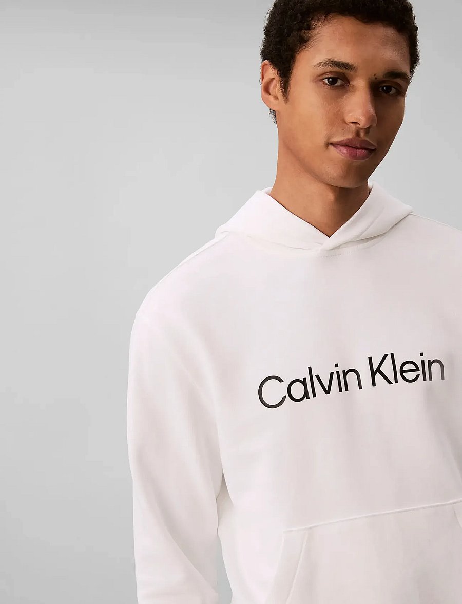 Calvin Klein - LS EU STANDARD LOGO 350TERRY PO - kapuzenpullover - bright white - 5