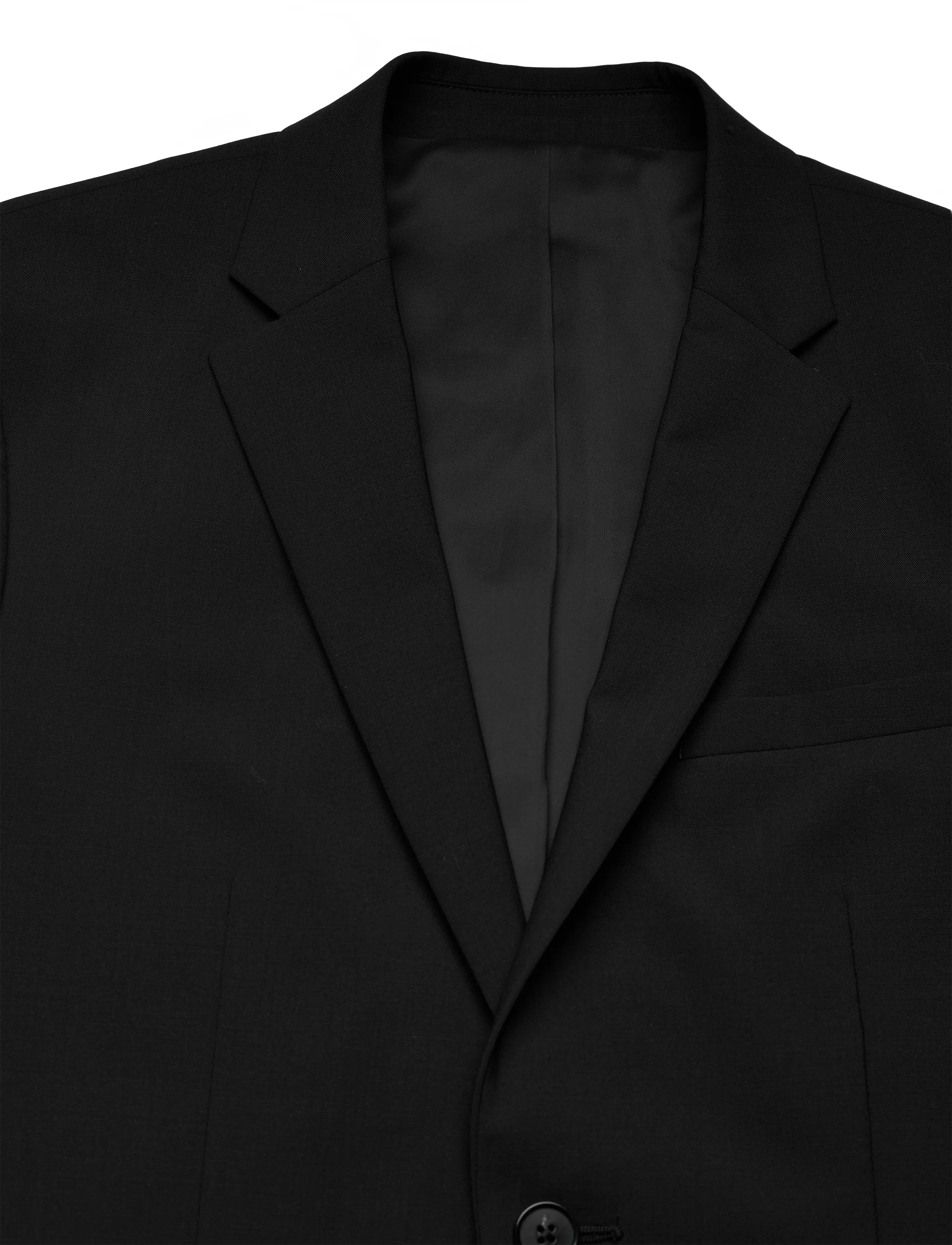Calvin Klein - LS ITALIAN WOOL BLEND SLIM BLAZE - enkeltradede blazere - black - 3