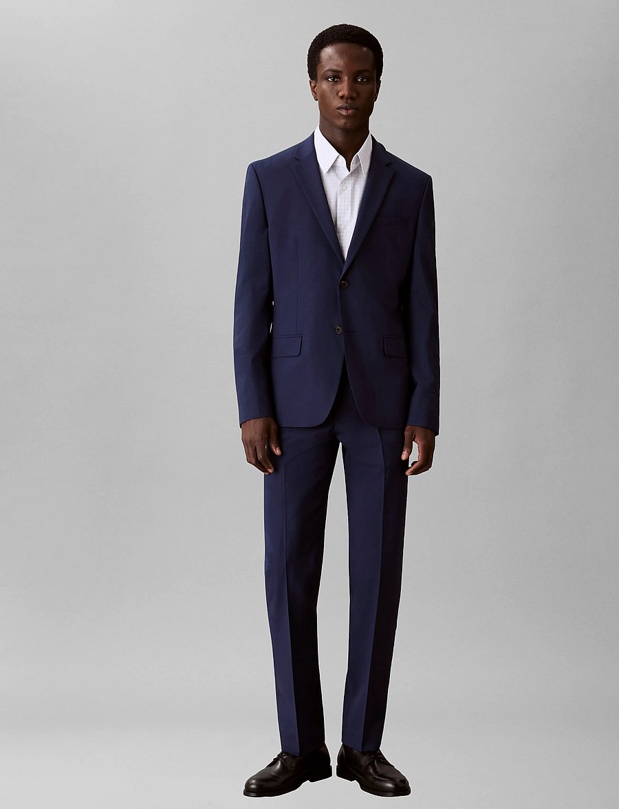 Calvin Klein - LS ITALIAN WL BLEND SLIM BLAZER - einreiher - ink - 0