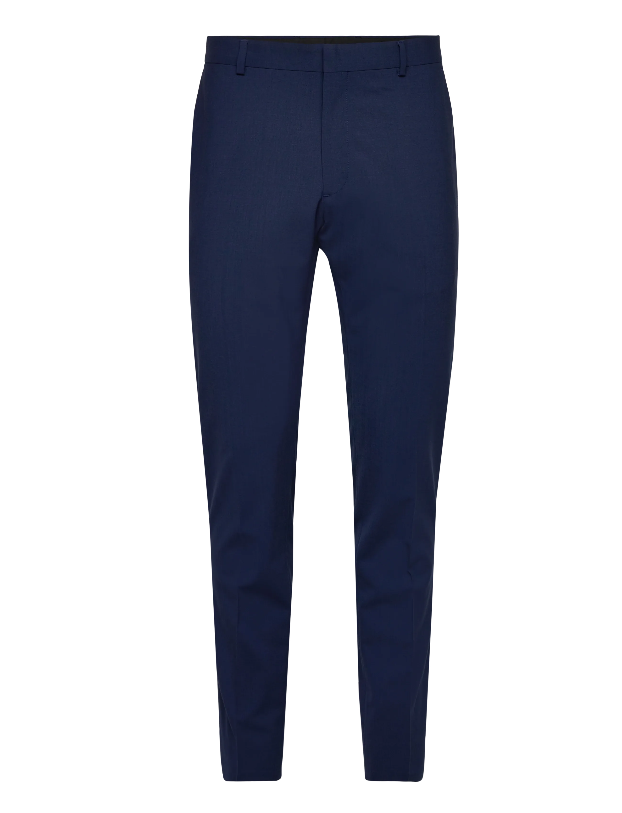ITALIAN WOOL BLEND SLIM TROUSER - INK