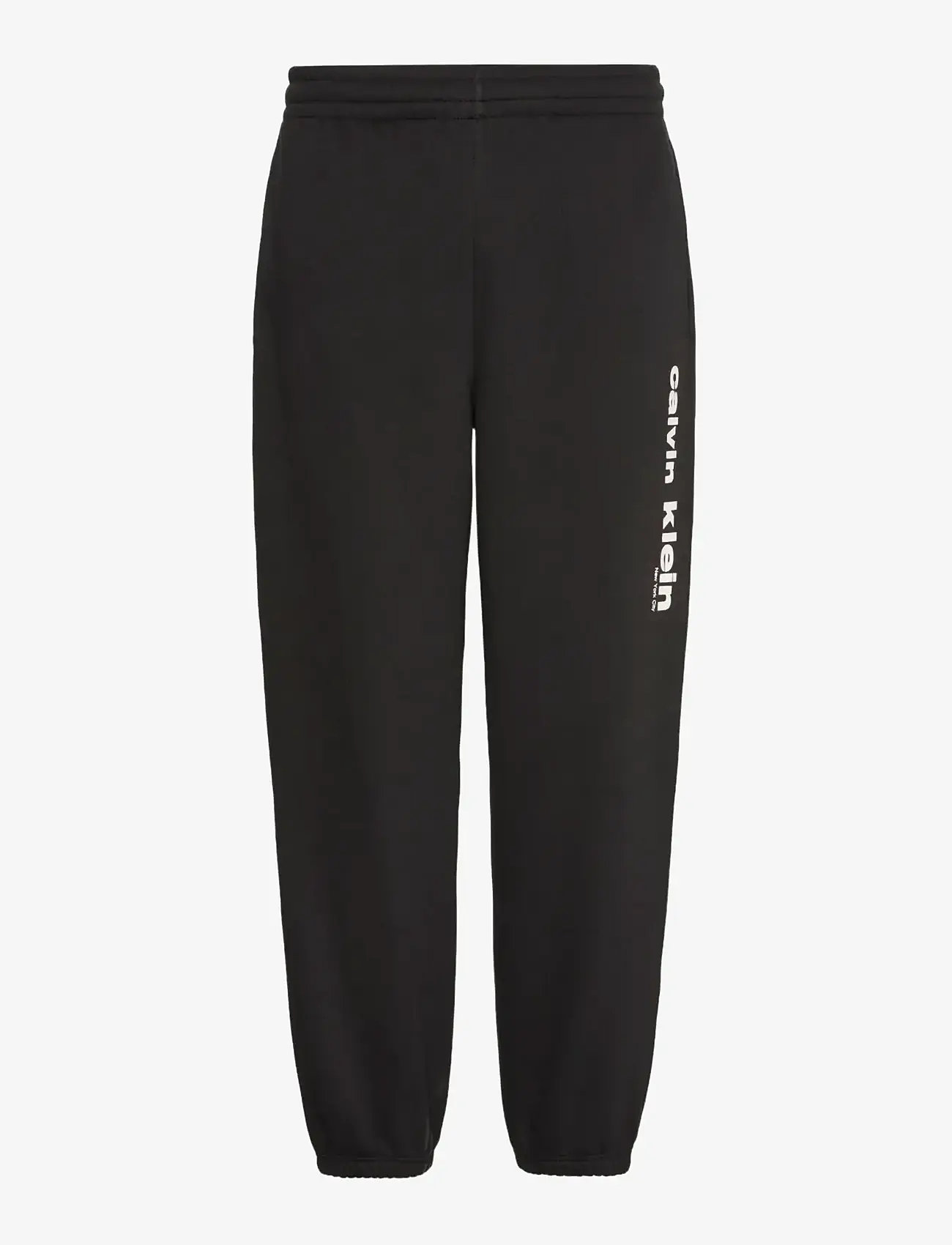Calvin Klein - RETRO GRAPHIC JOGGER - casual byxor - black - 0