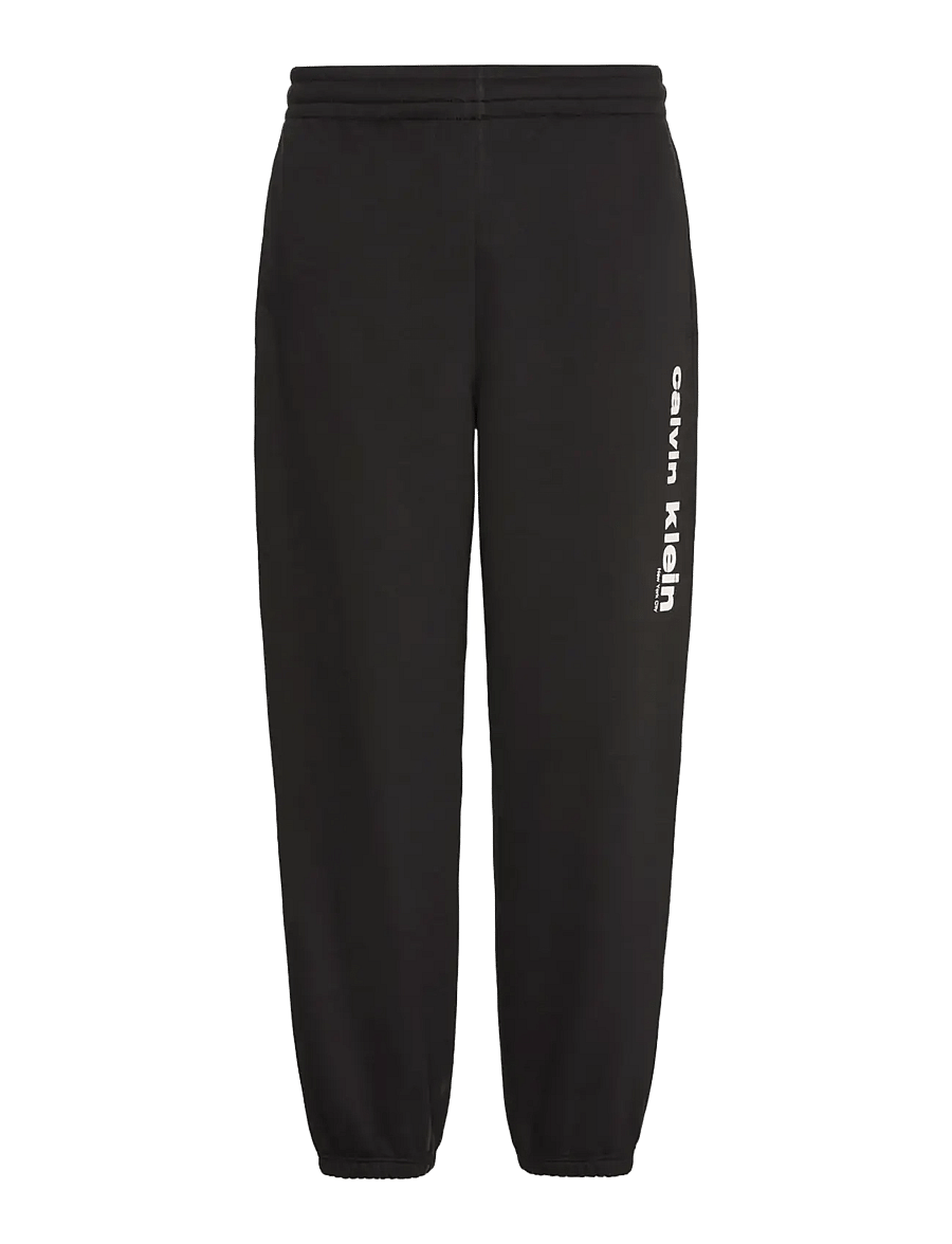 Calvin Klein - RETRO GRAPHIC JOGGER - casual trousers - black - 1