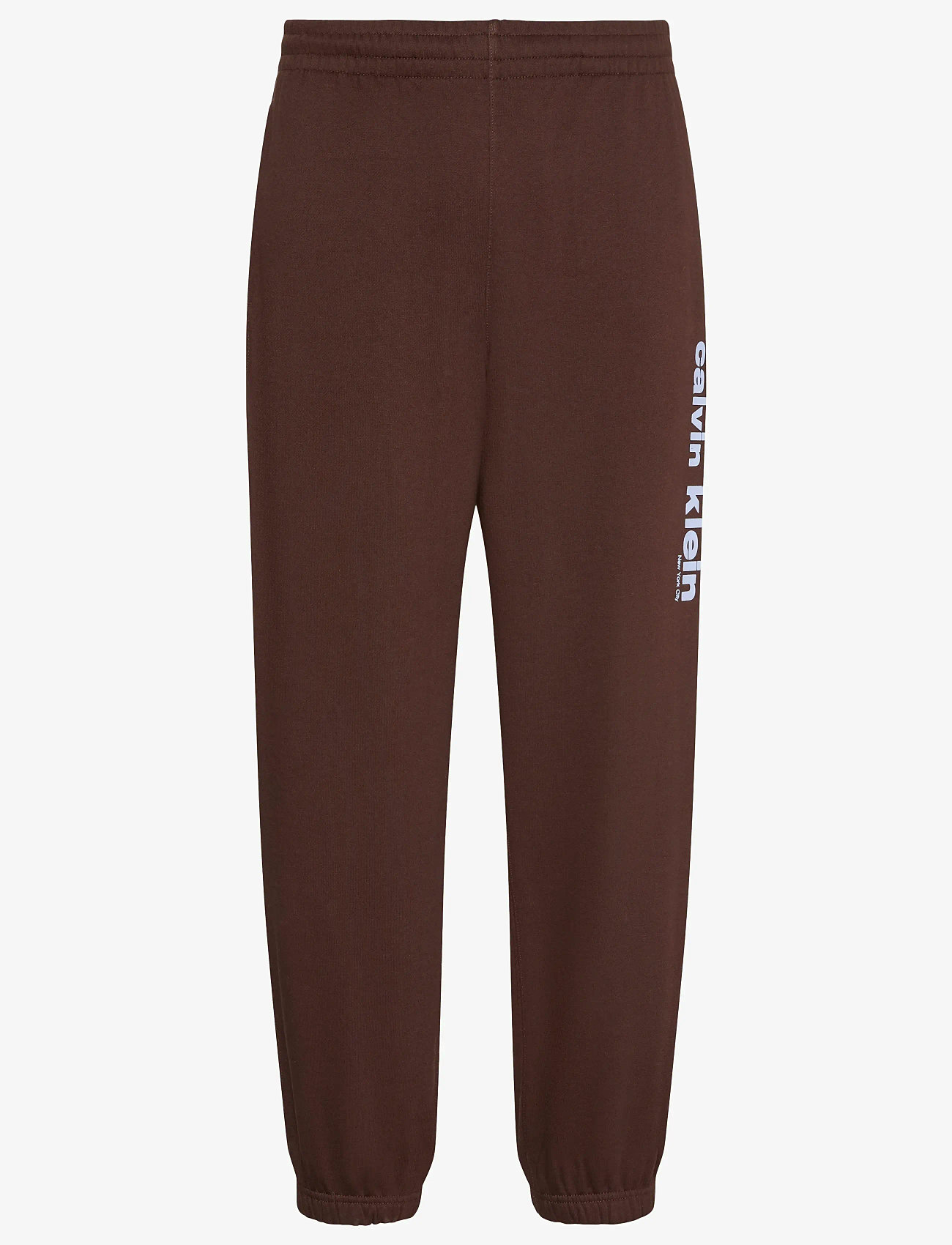 Calvin Klein - RETRO GRAPHIC JOGGER - spordipüksid - rich brown - 1