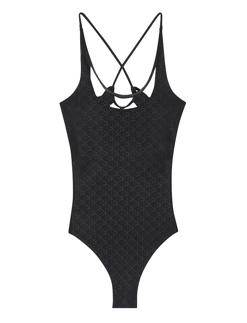 Calvin Klein - MONOGRAM MESH BODYSUIT - besondere anlässe - black - 2
