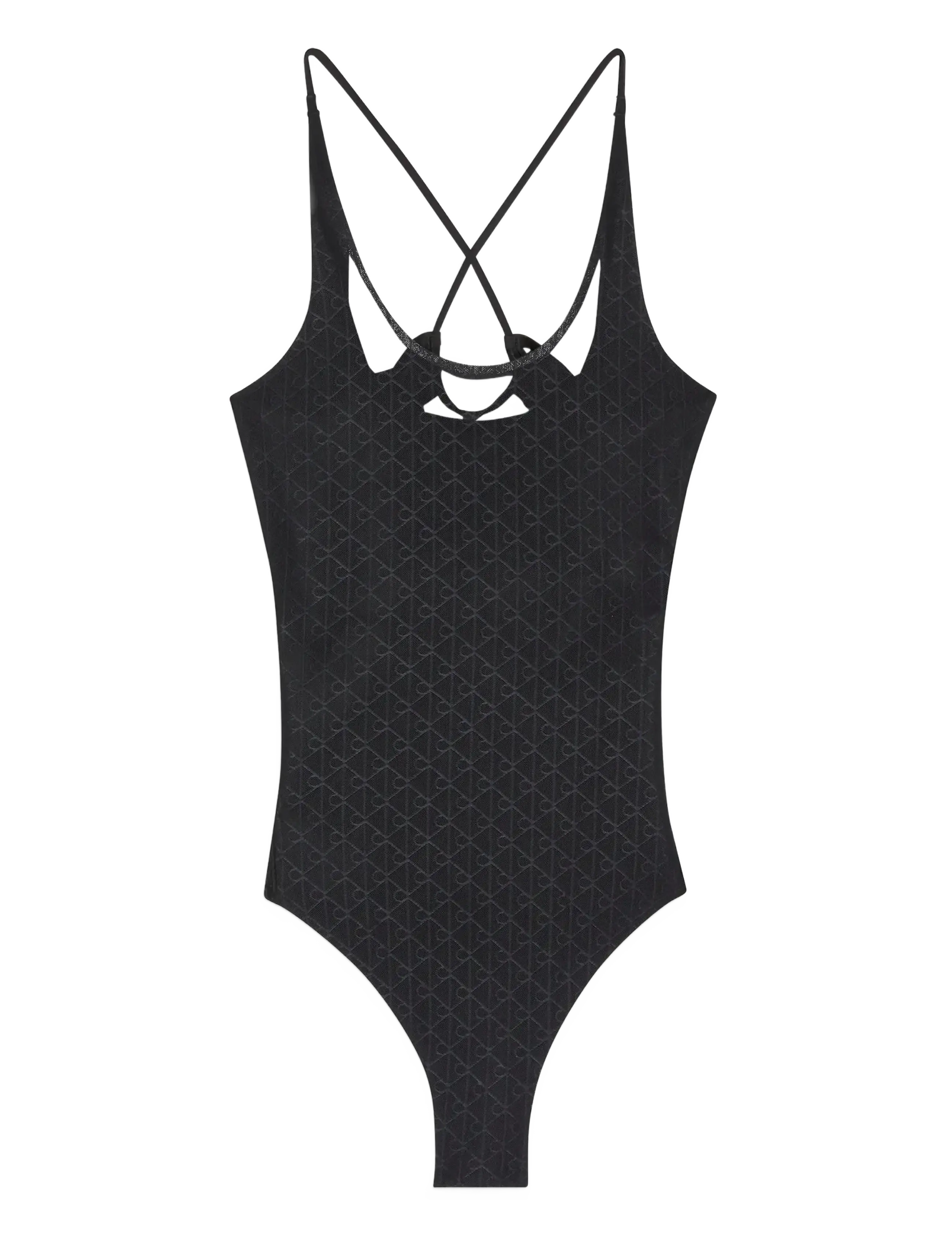 Calvin Klein - MONOGRAM MESH BODYSUIT - bodies & slips - black - 2