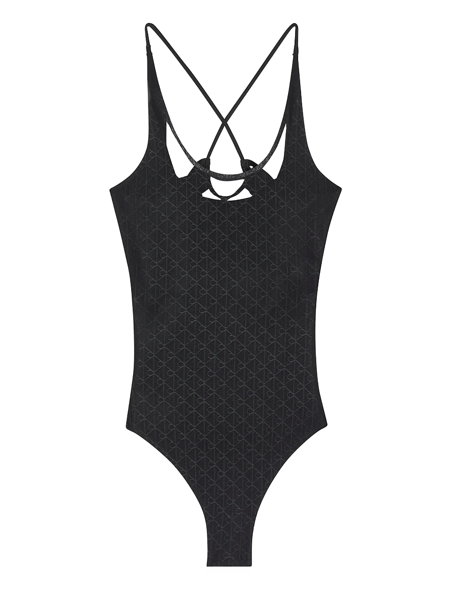 Calvin Klein - MONOGRAM MESH BODYSUIT - særlige begivenheder - black - 2