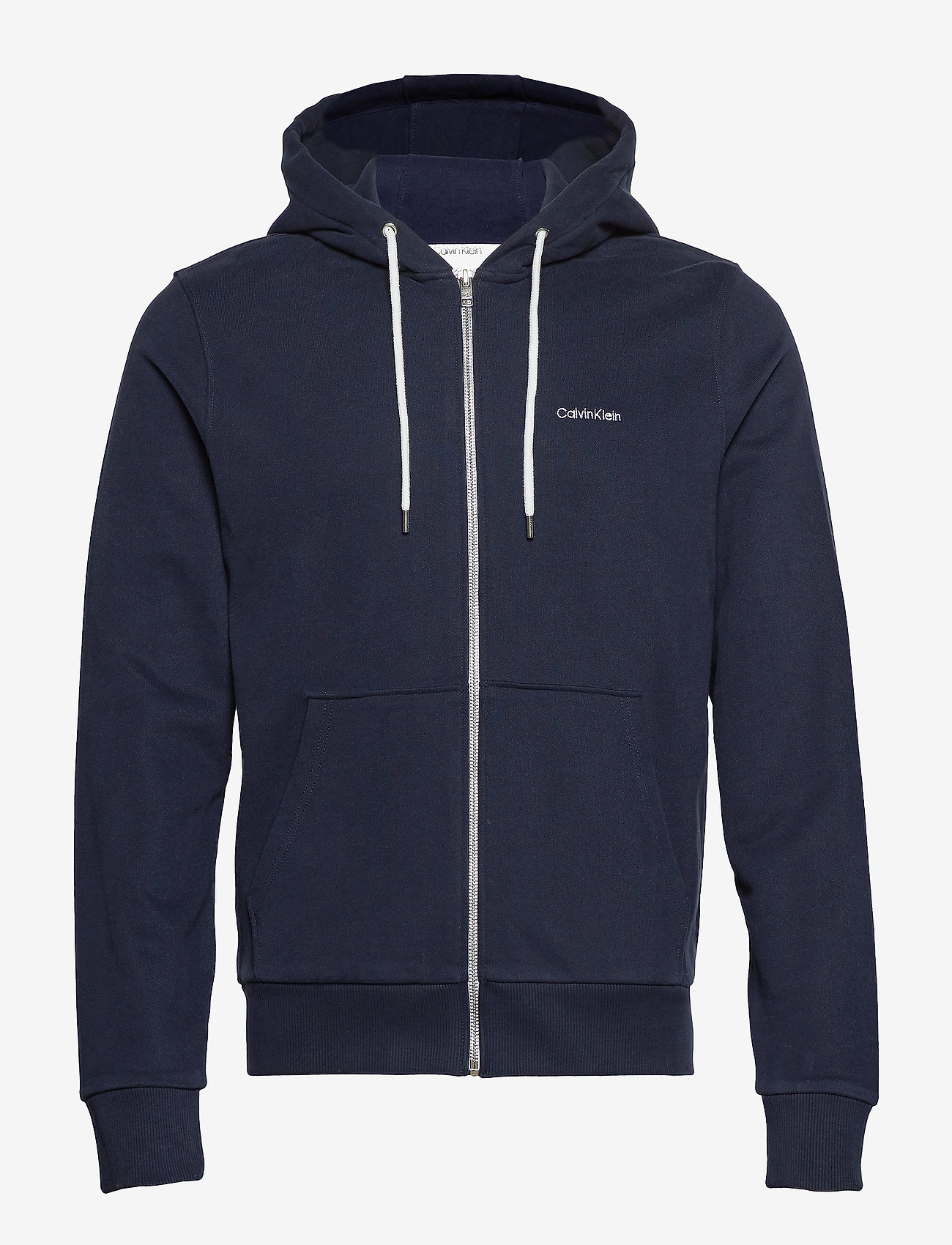 Calvin Klein - LOGO EMBROIDERY ZIP-THRU HOODIE - calvin navy - 0