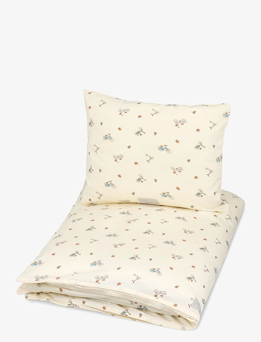 Cam Cam Copenhagen - Bedding Set, Baby, 70x100cm - GOTS - Carousel - gultas veļas komplekti - bicycles - 0
