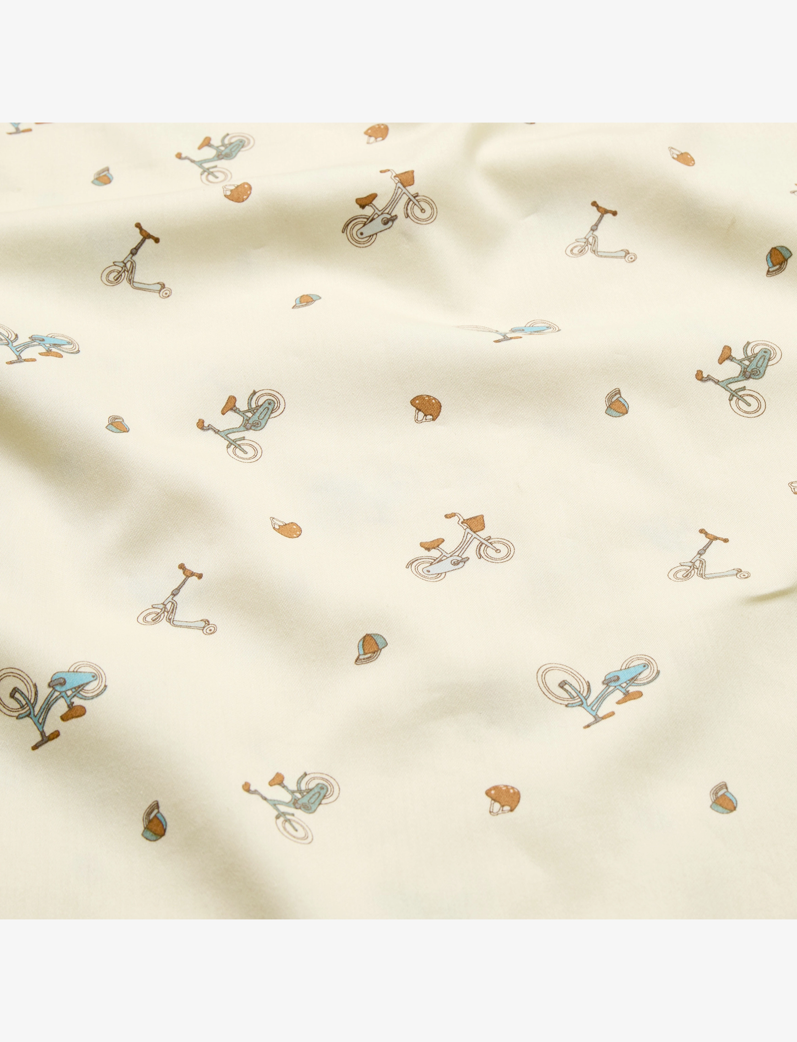 Cam Cam Copenhagen - Bedding Set, Baby, 70x100cm - GOTS - Carousel - gultas veļas komplekti - bicycles - 2