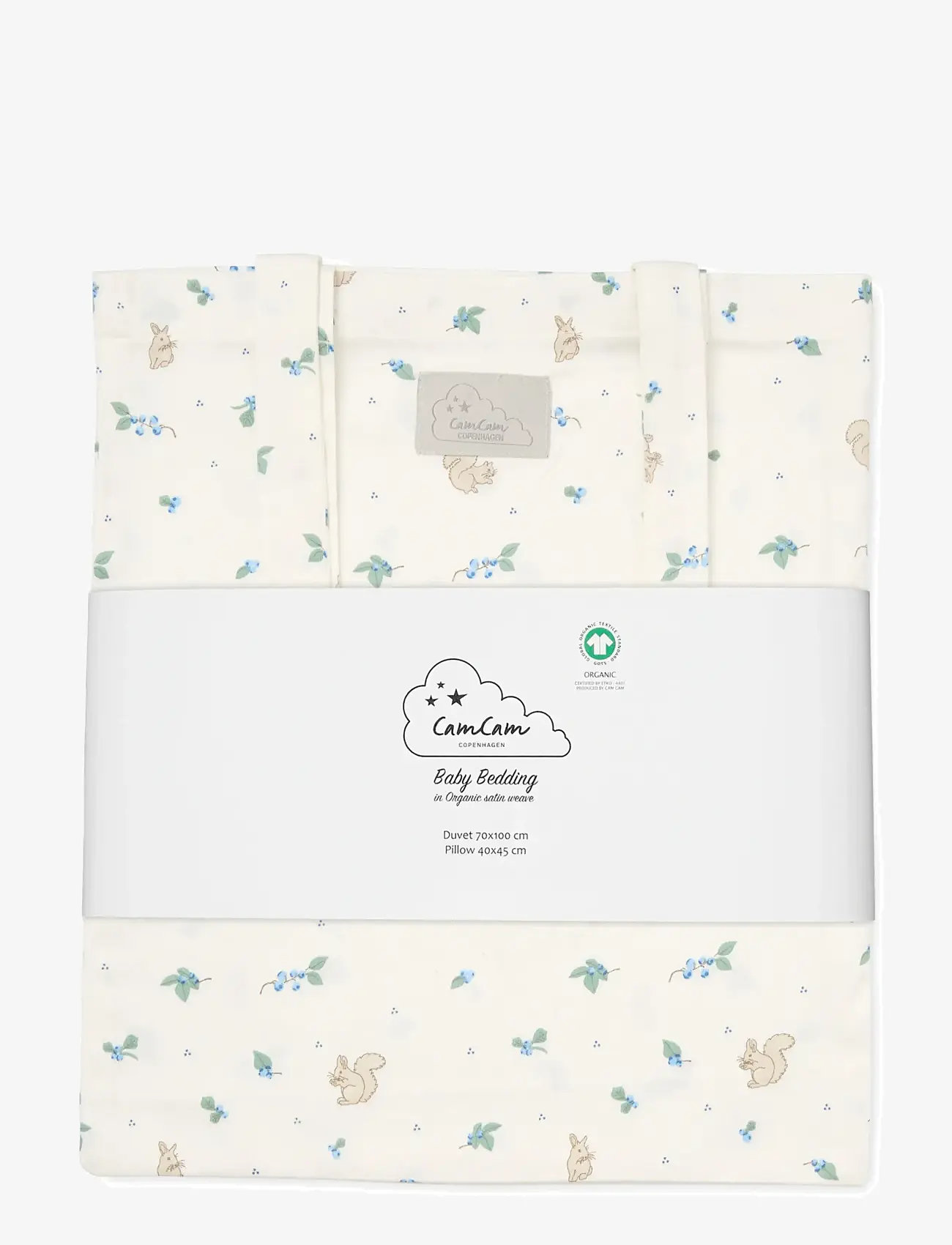 Cam Cam Copenhagen - Bedding Set, Baby, 70x100cm - GOTS - Rowan - bettwäsche-set - blueberries - 2