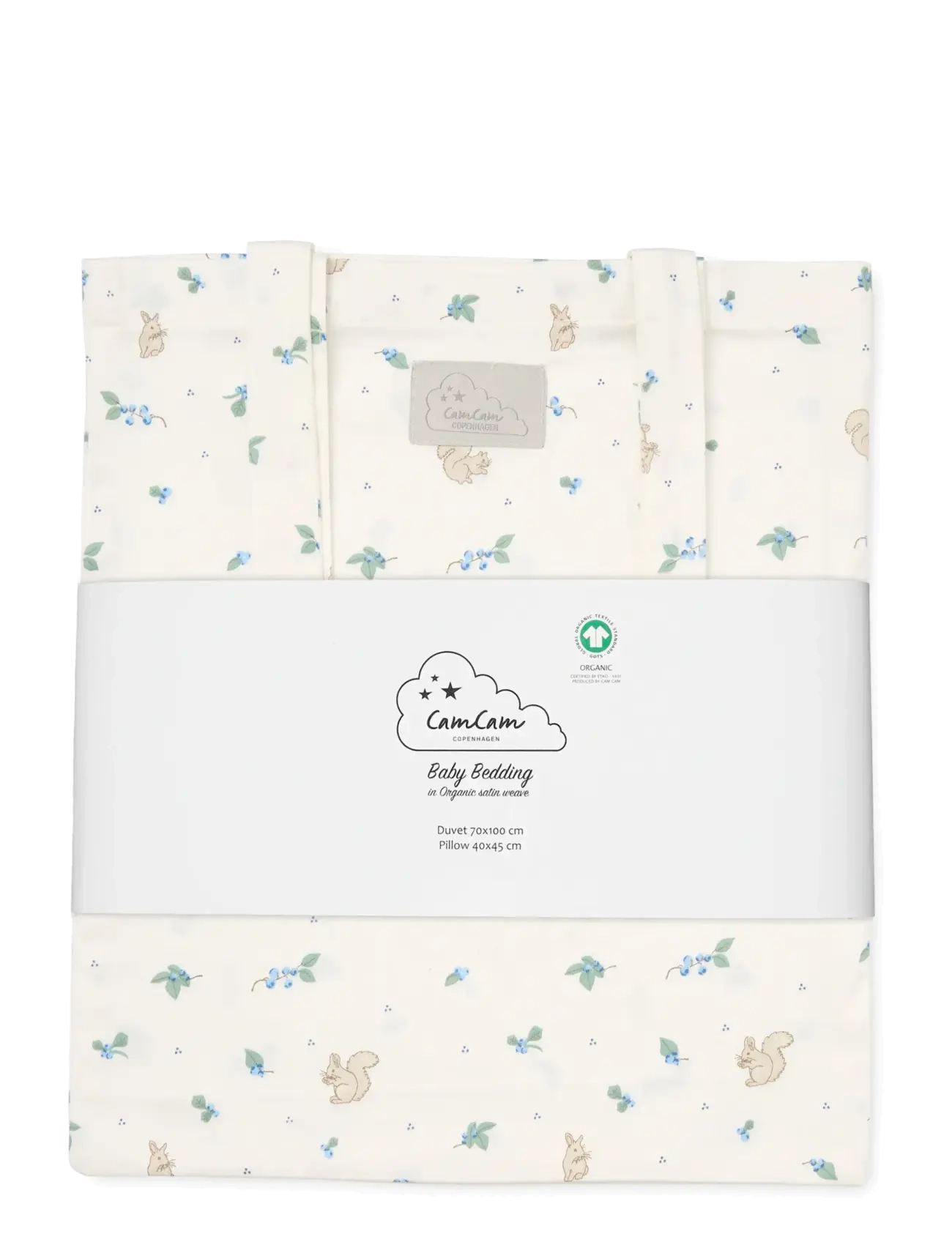 Cam Cam Copenhagen - Bedding Set, Baby, 70x100cm - GOTS - Carousel - voodiriiete komplektid - blueberries - 2