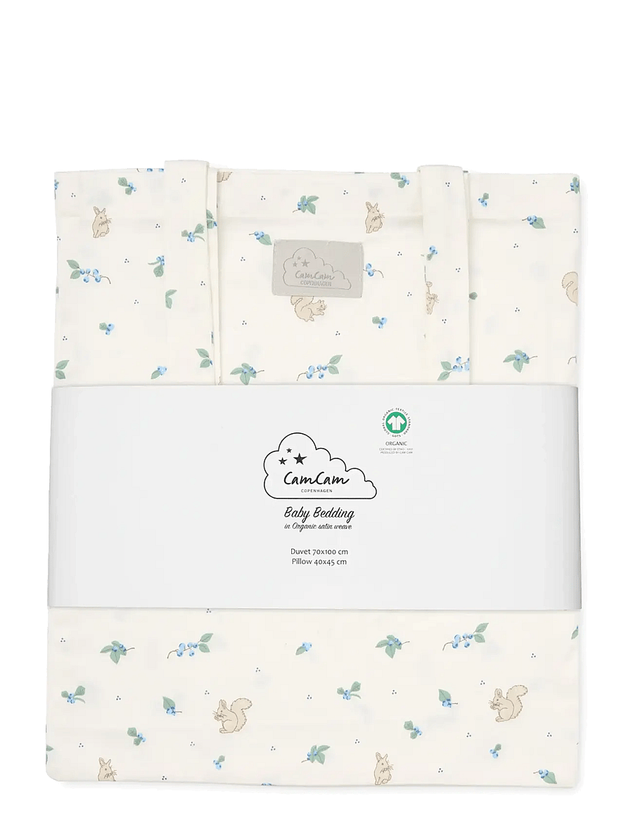 Cam Cam Copenhagen - Bedding Set, Baby, 70x100cm - GOTS - Carousel - voodiriiete komplektid - blueberries - 2