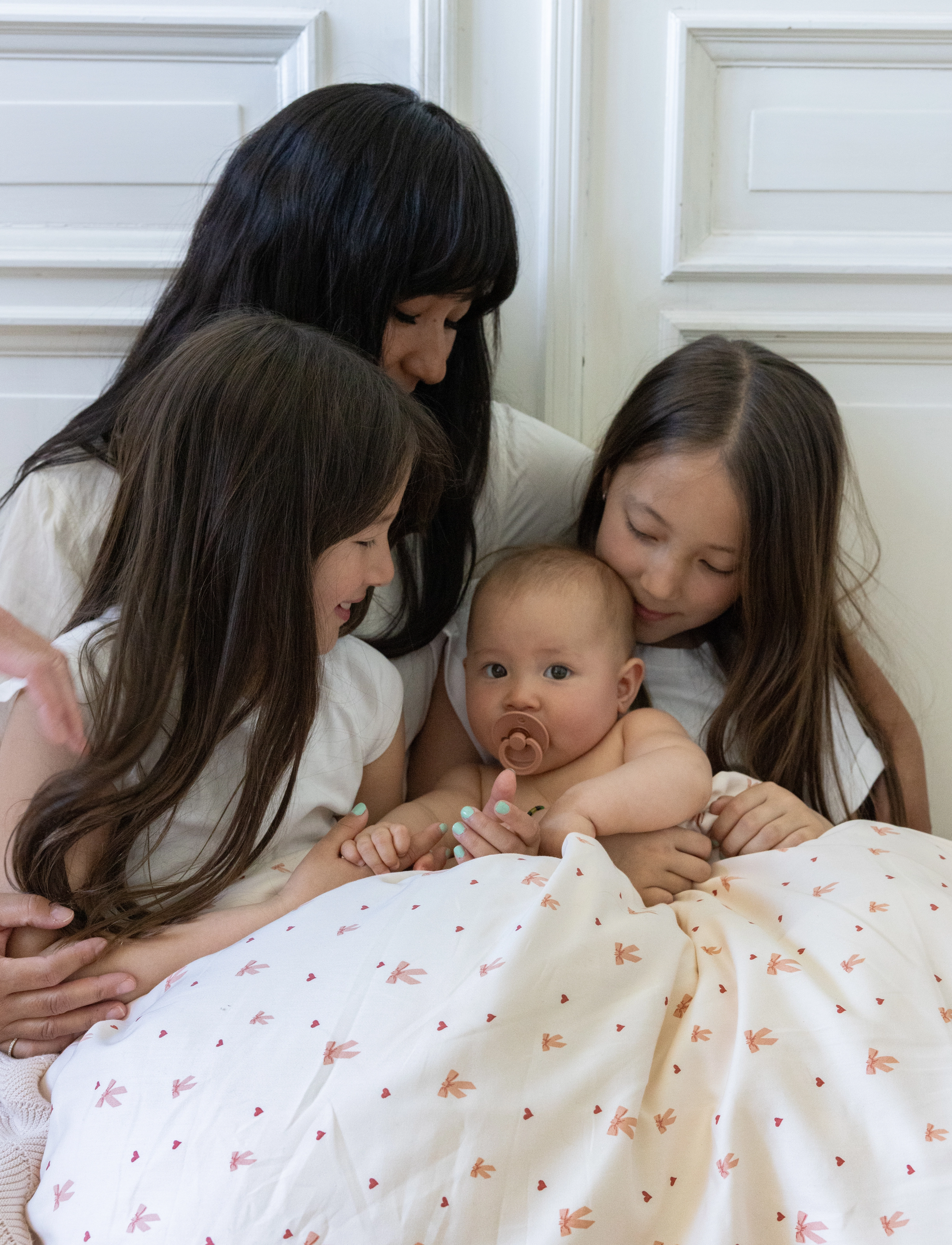 Cam Copenhagen Bedding Set, Baby, 70X100Cm Gots Classic Stripes Rose, 70X100 cm;40X45 cm, Bedtextiles, Creme - Bed Sets, Kinder