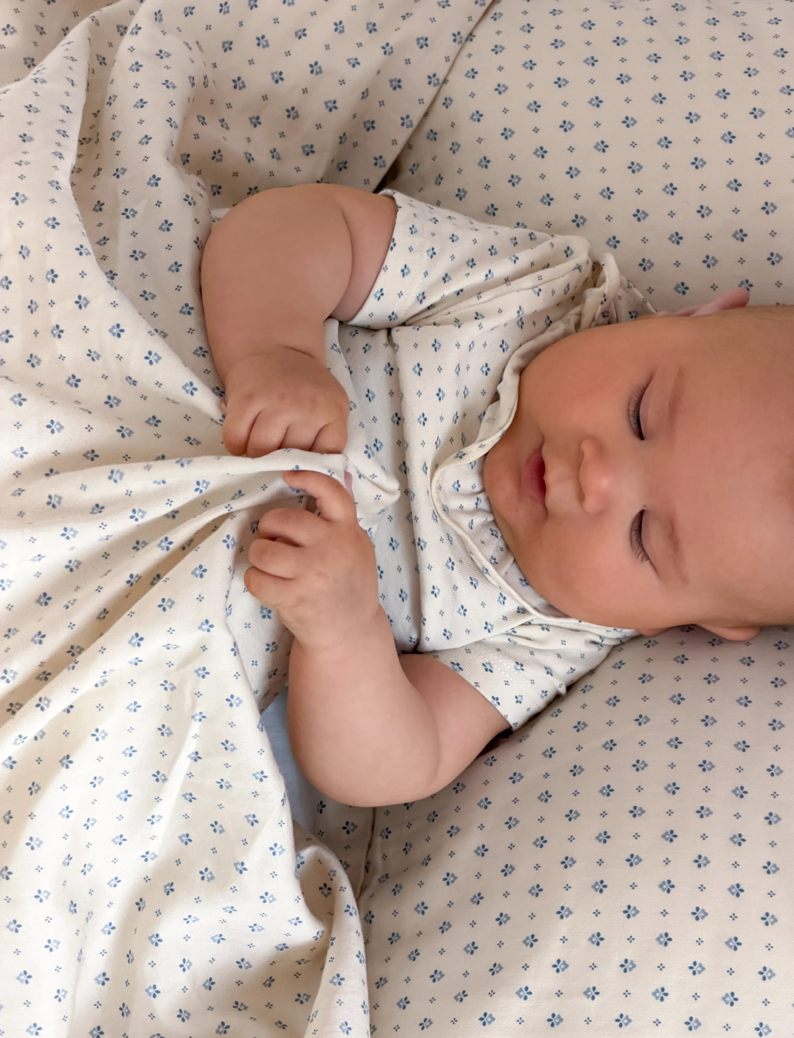 Cam Cam Copenhagen Bedding Set, Baby, 70x100cm - GOTS - Blueberries - Cam Cam Copenhagen - CAPRICE / cream