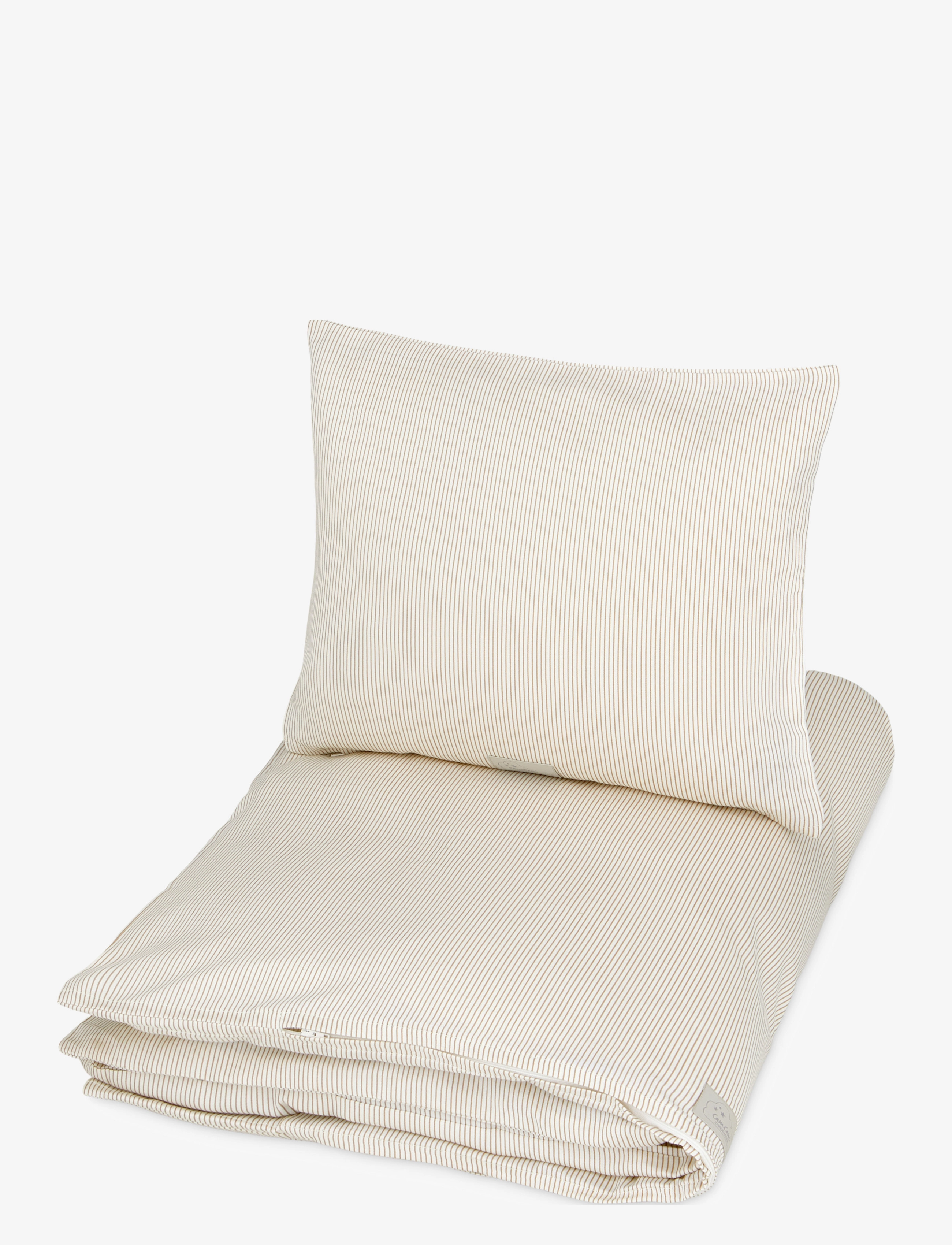 Cam Cam Copenhagen Bedding Set, Baby, 70X100Cm Gots Classic Stripes Rose, Bed Sæt, Creme, Str: 70X100CM;40X45CM