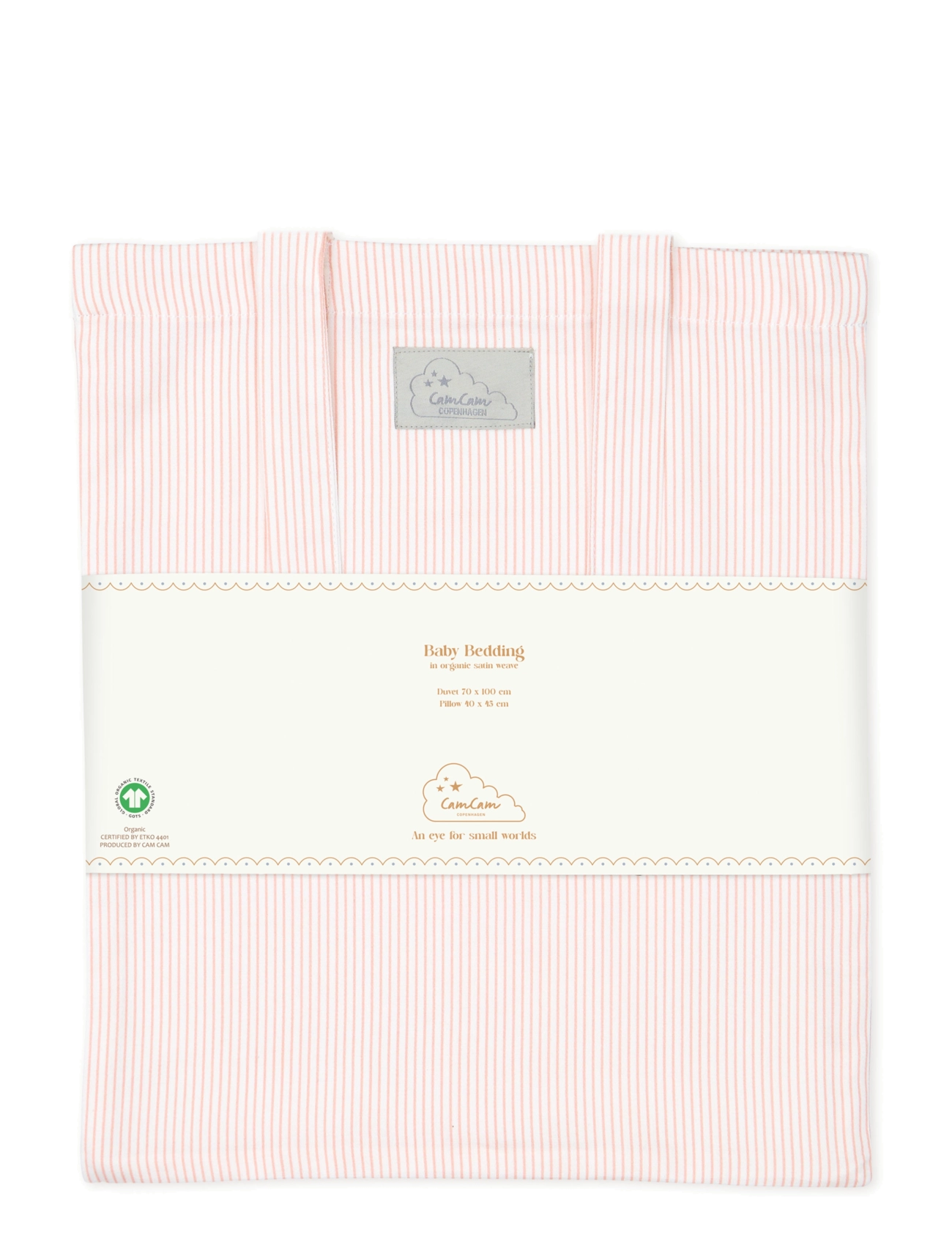 Cam Cam Copenhagen - Bedding, Baby, 70x100cm - bettwäsche-set - classic stripes rose - 1