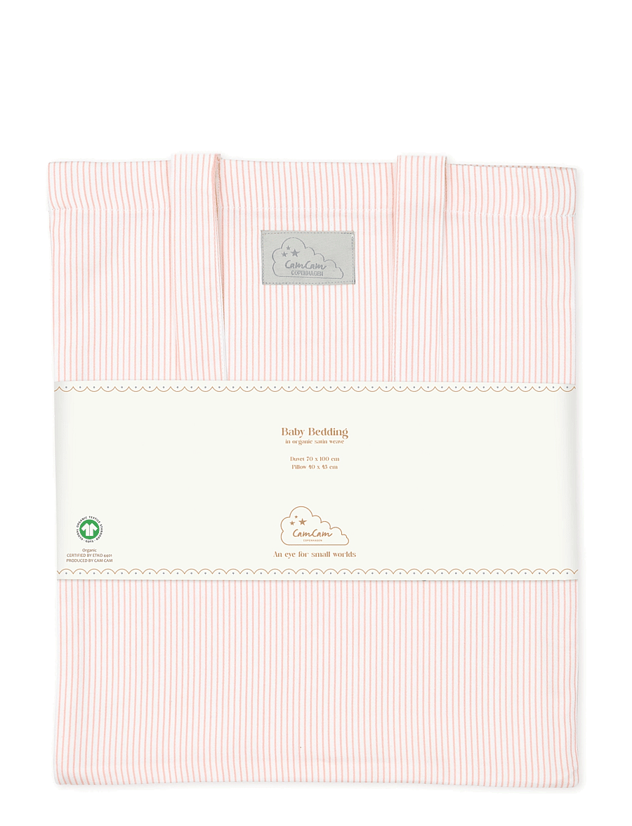 Cam Cam Copenhagen - Bedding, Baby, 70x100cm - bettwäsche-set - classic stripes rose - 1