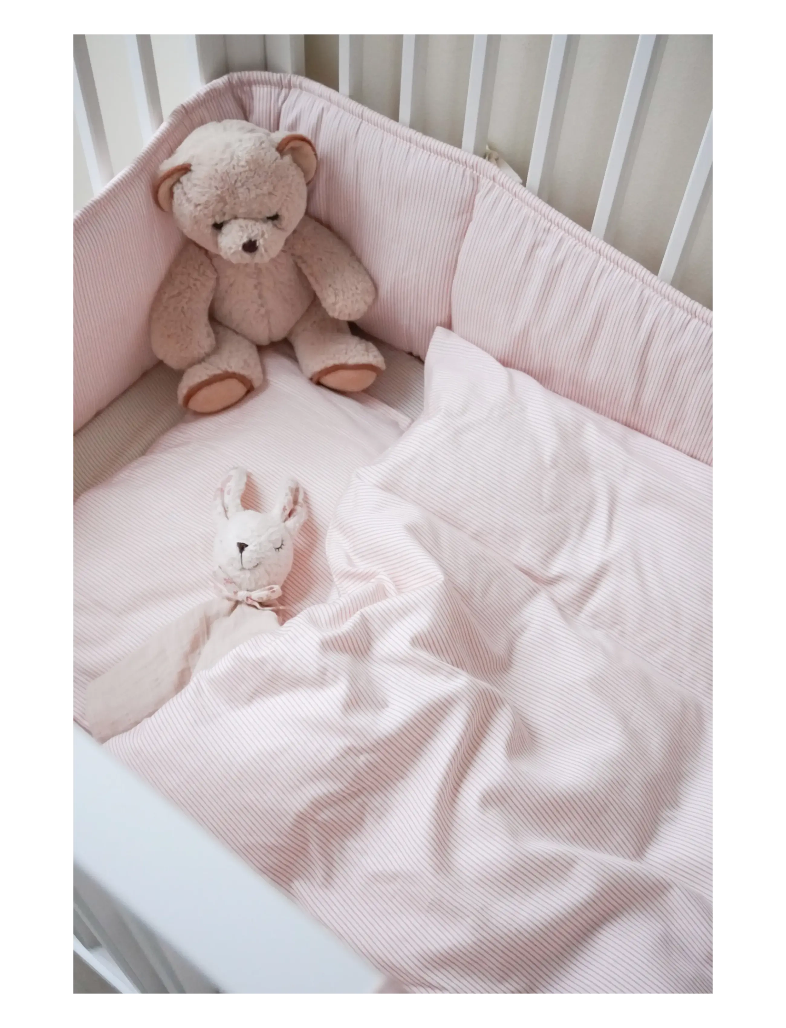 Cam Cam Copenhagen - Bedding, Baby, 70x100cm - bettwäsche-set - classic stripes rose - 3