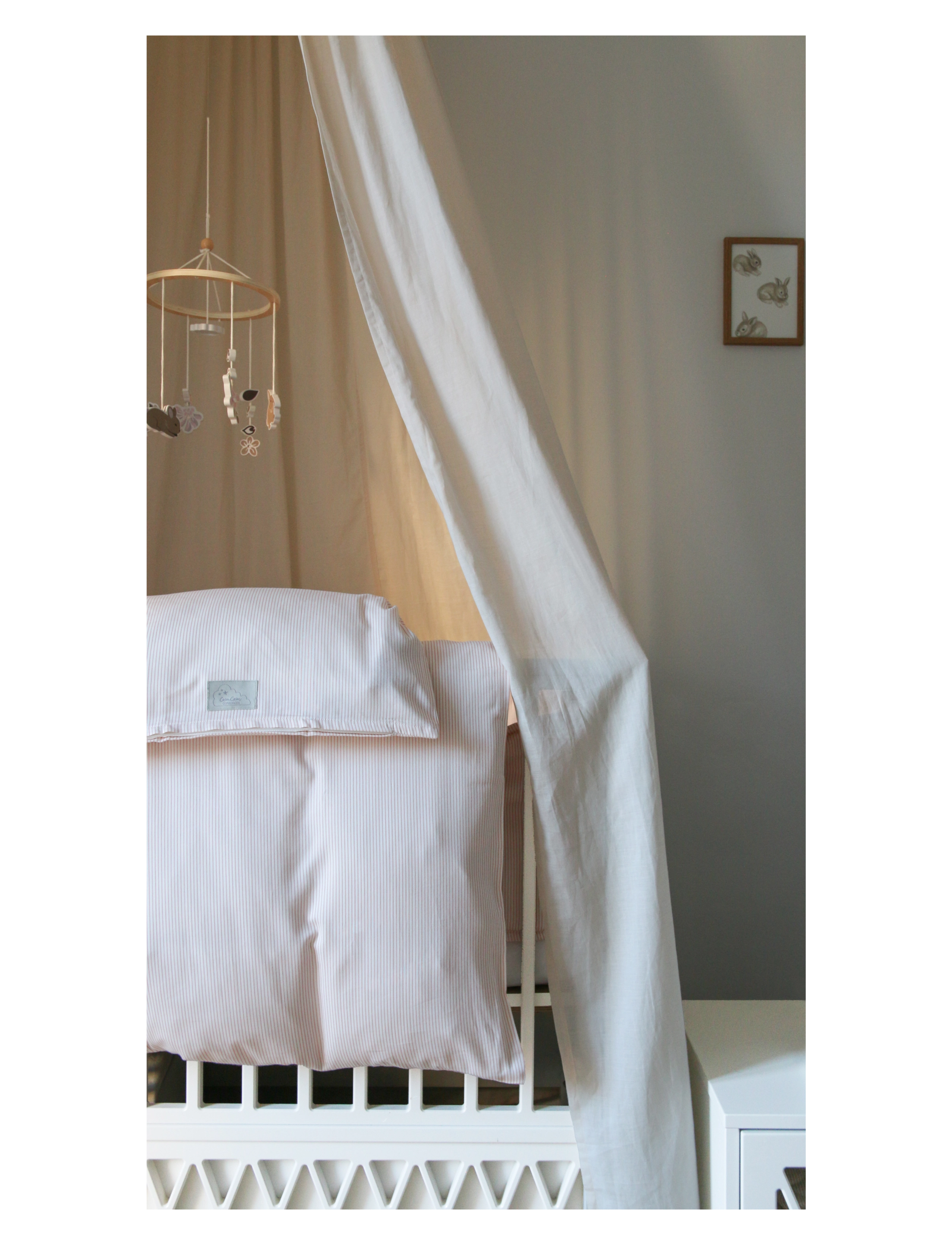Cam Cam Copenhagen - Bedding, Baby, 70x100cm - bettwäsche-set - classic stripes rose - 5