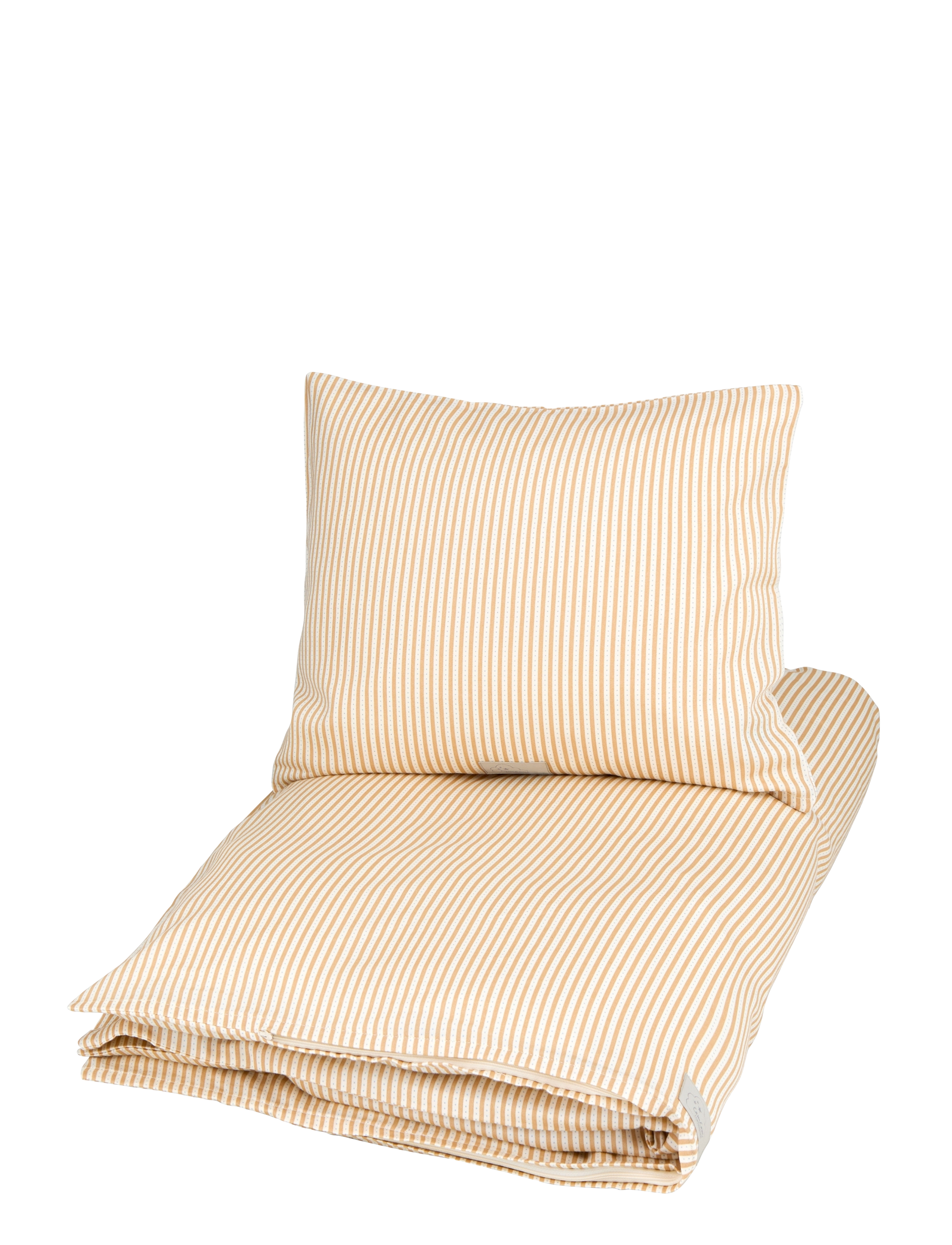 Cam Cam Copenhagen Bedding Set, Baby, 70x100cm - GOTS - Classic Stripes Rose - Bettwäsche-Set - OATFIELD / yellow