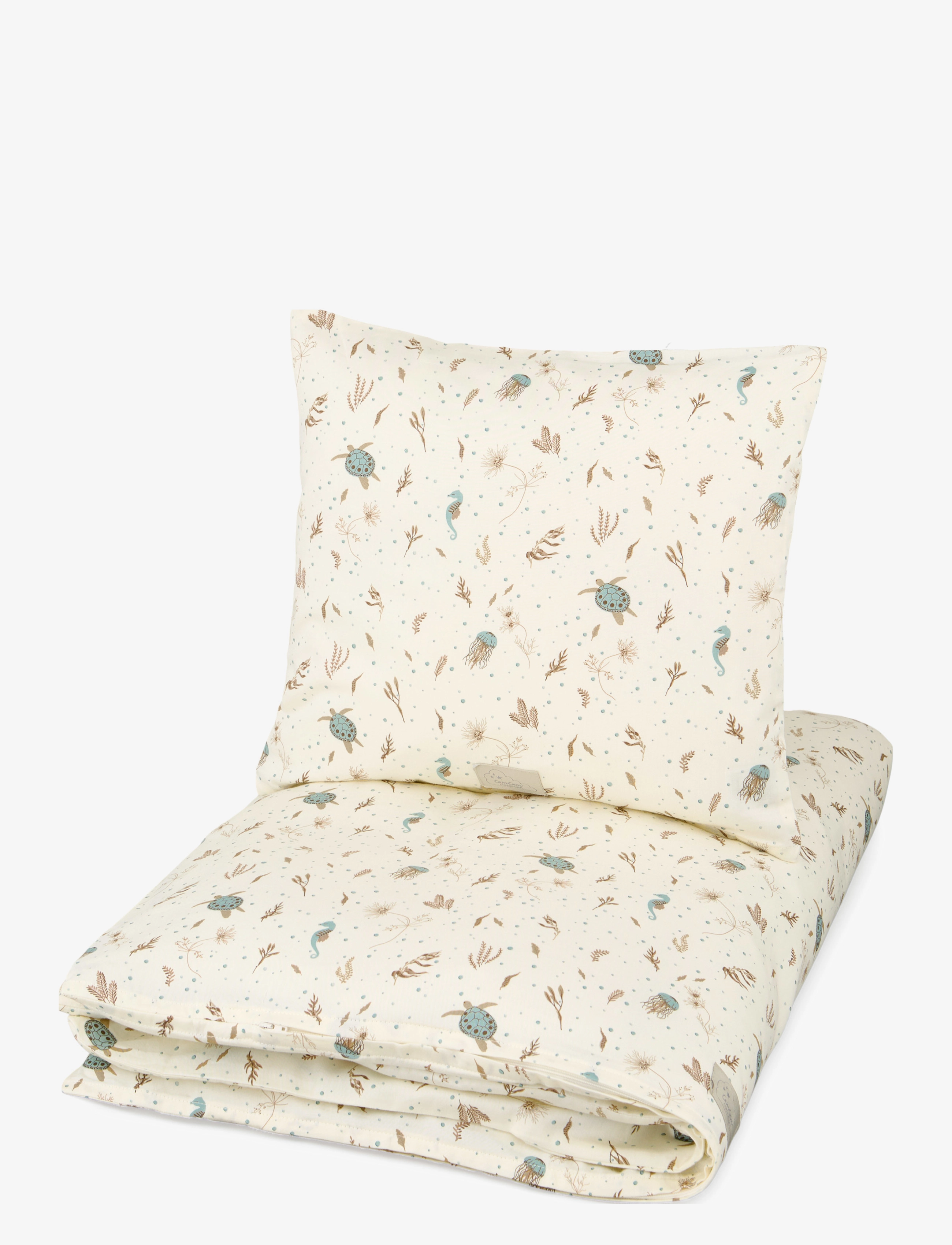 Cam Cam Copenhagen - Bedding Set, Baby, 70x100cm - GOTS - Woodland - sengesæt - sea garden - 1